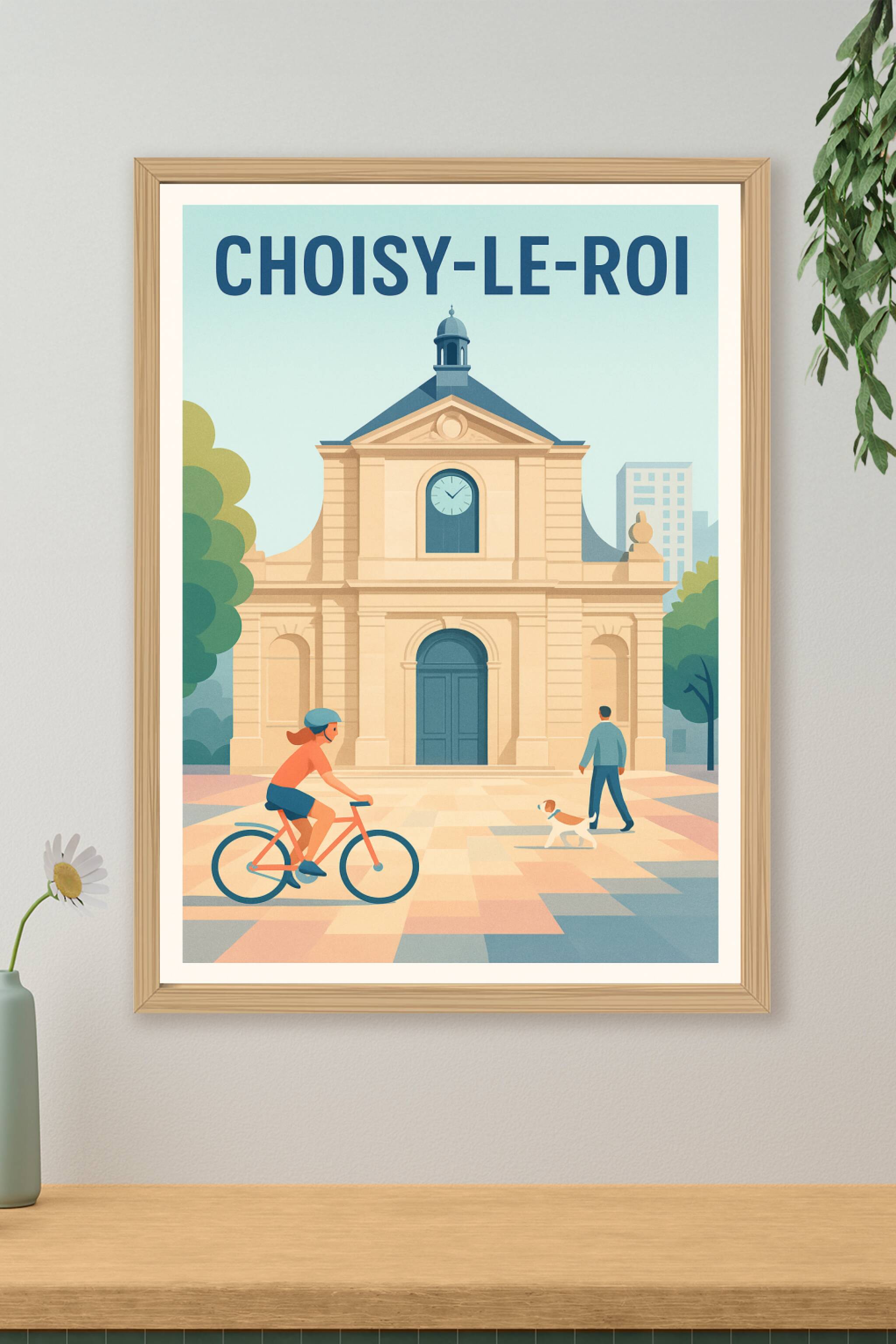 Affiche de Choisy-le-Roi - Charme urbain et patrimoine en douceur
