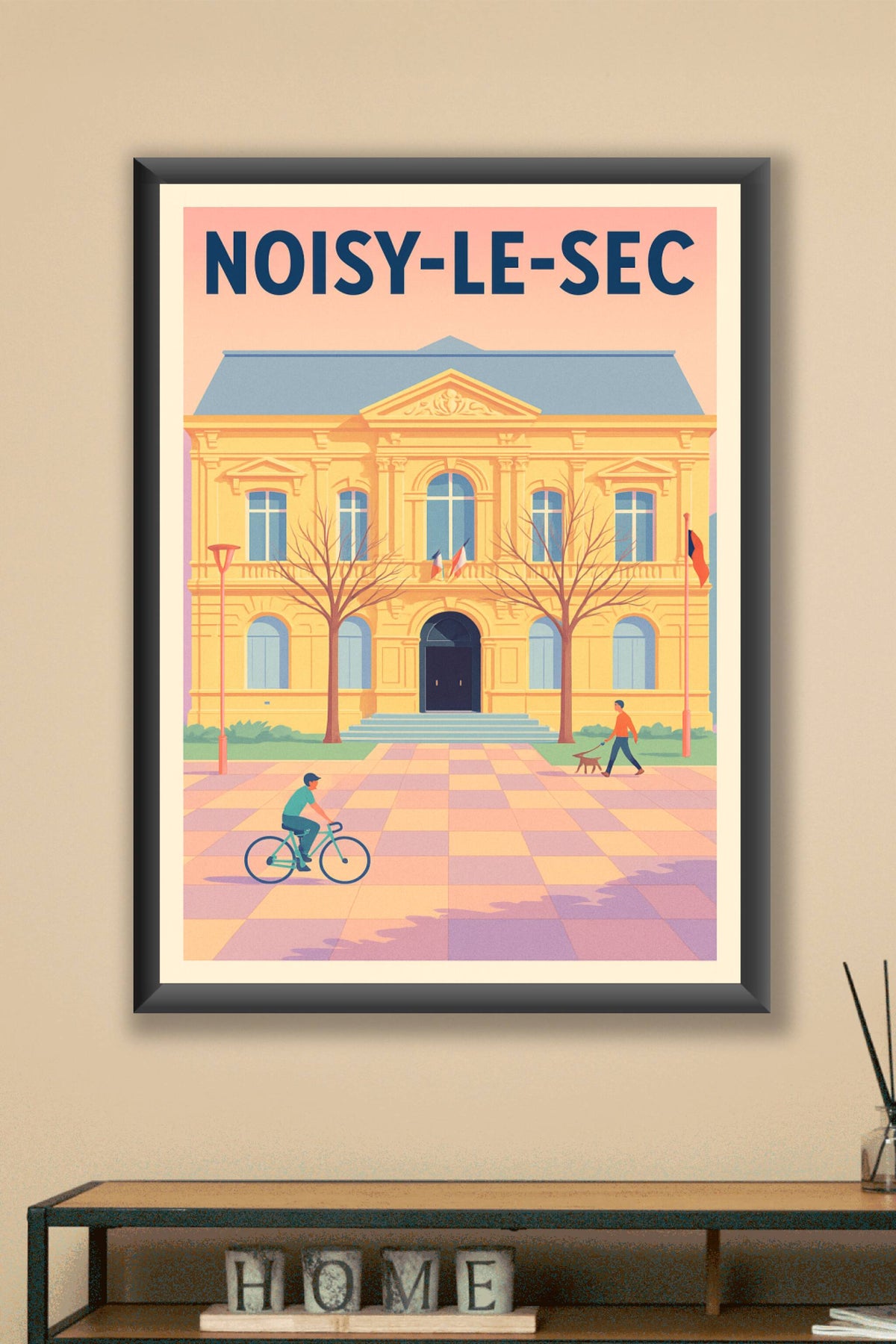 Affiche Noisy-le-Sec — Charme et sérénité urbaine · poster d'art de Noisy-le-Sec