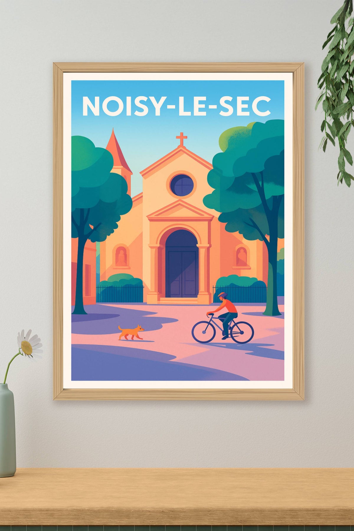 Affiche Noisy-le-Sec — Ambiance paisible et authentique · poster d'art de Noisy-le-Sec