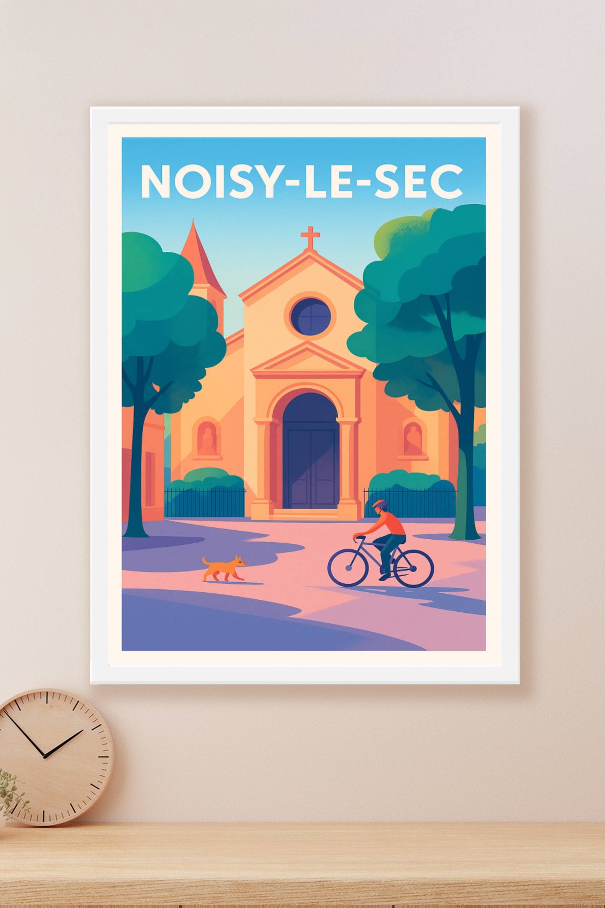 Affiche Noisy-le-Sec — Ambiance paisible et authentique · poster d'art de Noisy-le-Sec