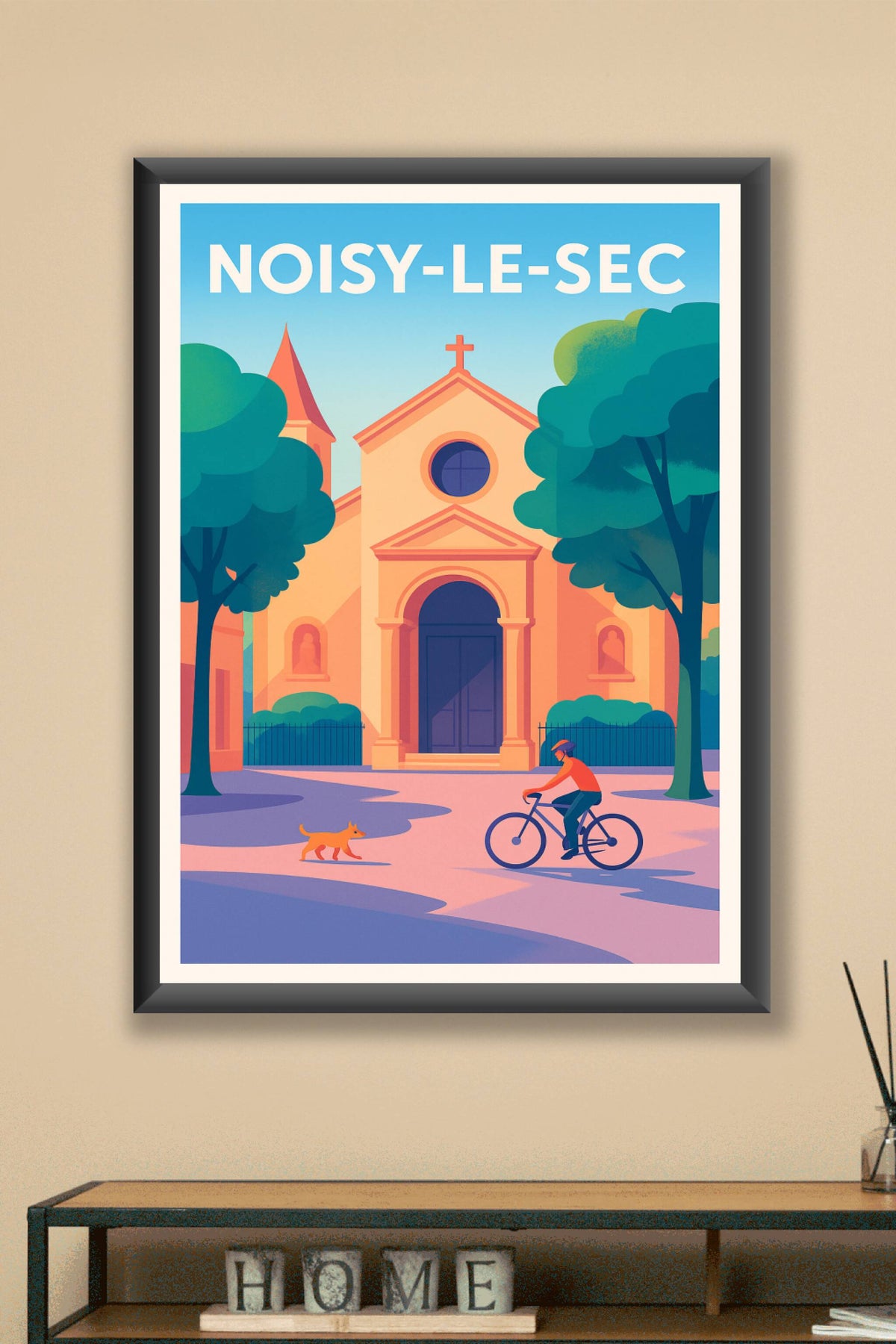 Affiche Noisy-le-Sec — Ambiance paisible et authentique · poster d'art de Noisy-le-Sec