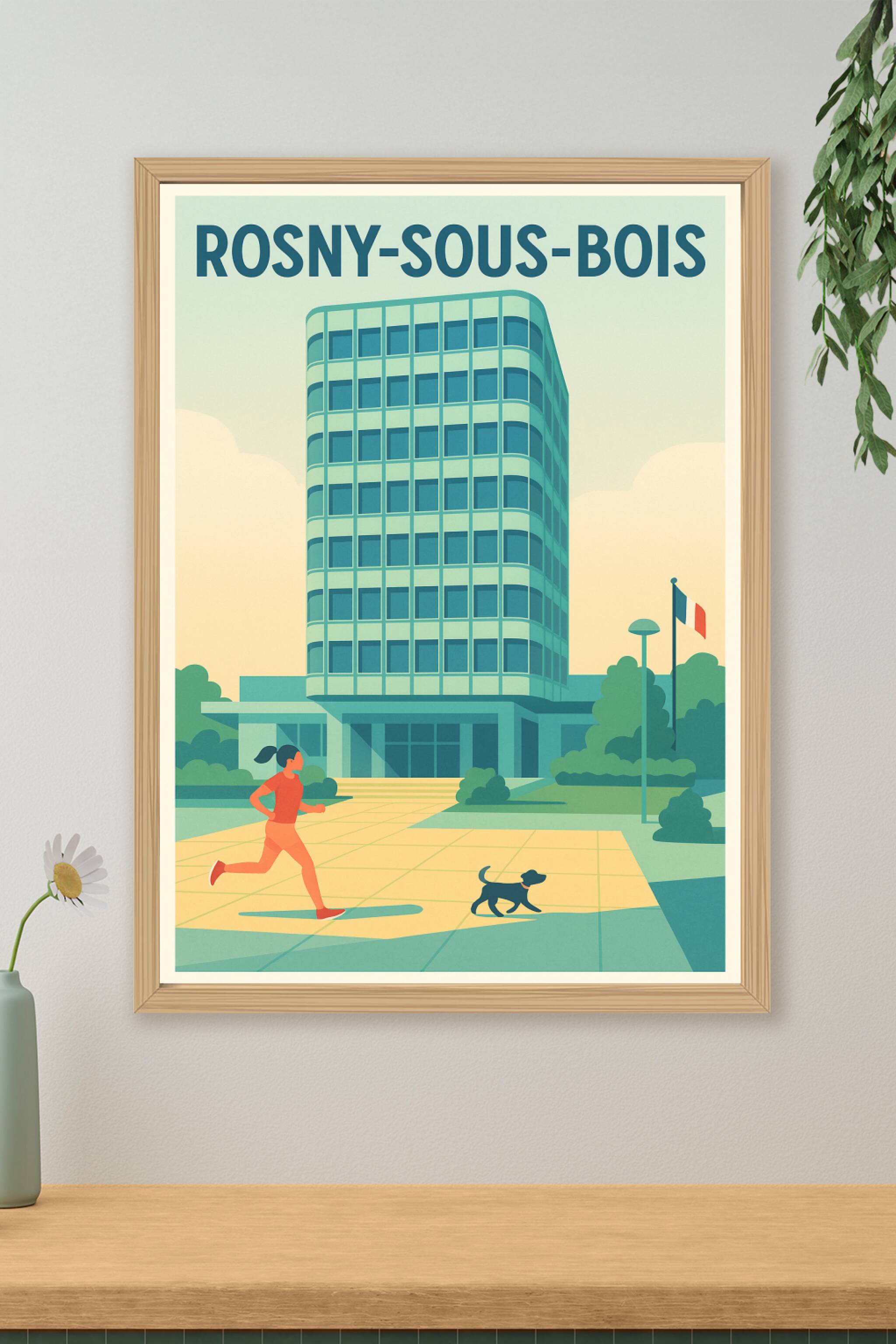 Affiche de Rosny-sous-Bois - Énergie et modernité urbaine