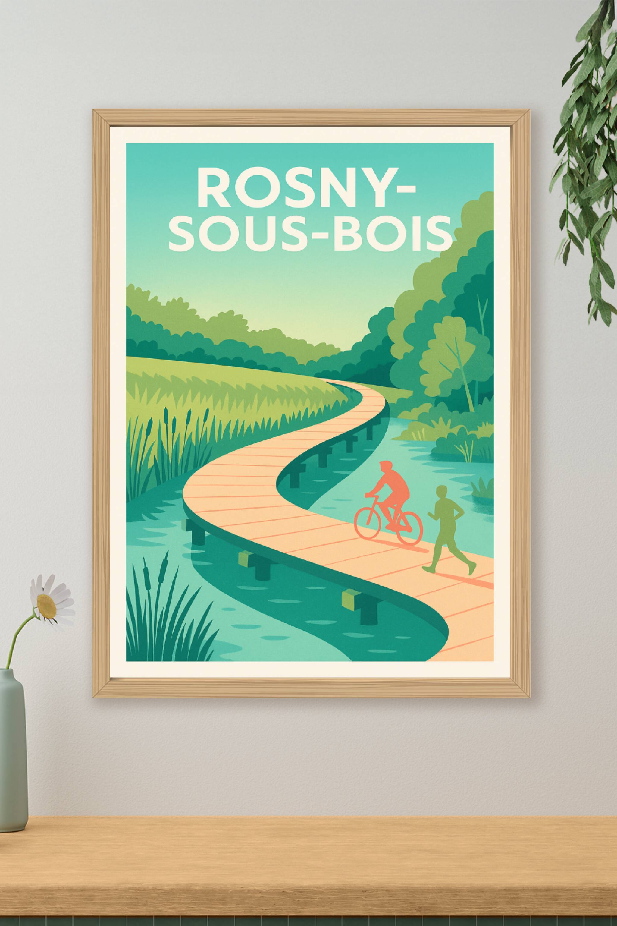Affiche de Rosny-sous-Bois - Promenade au bord de l'eau