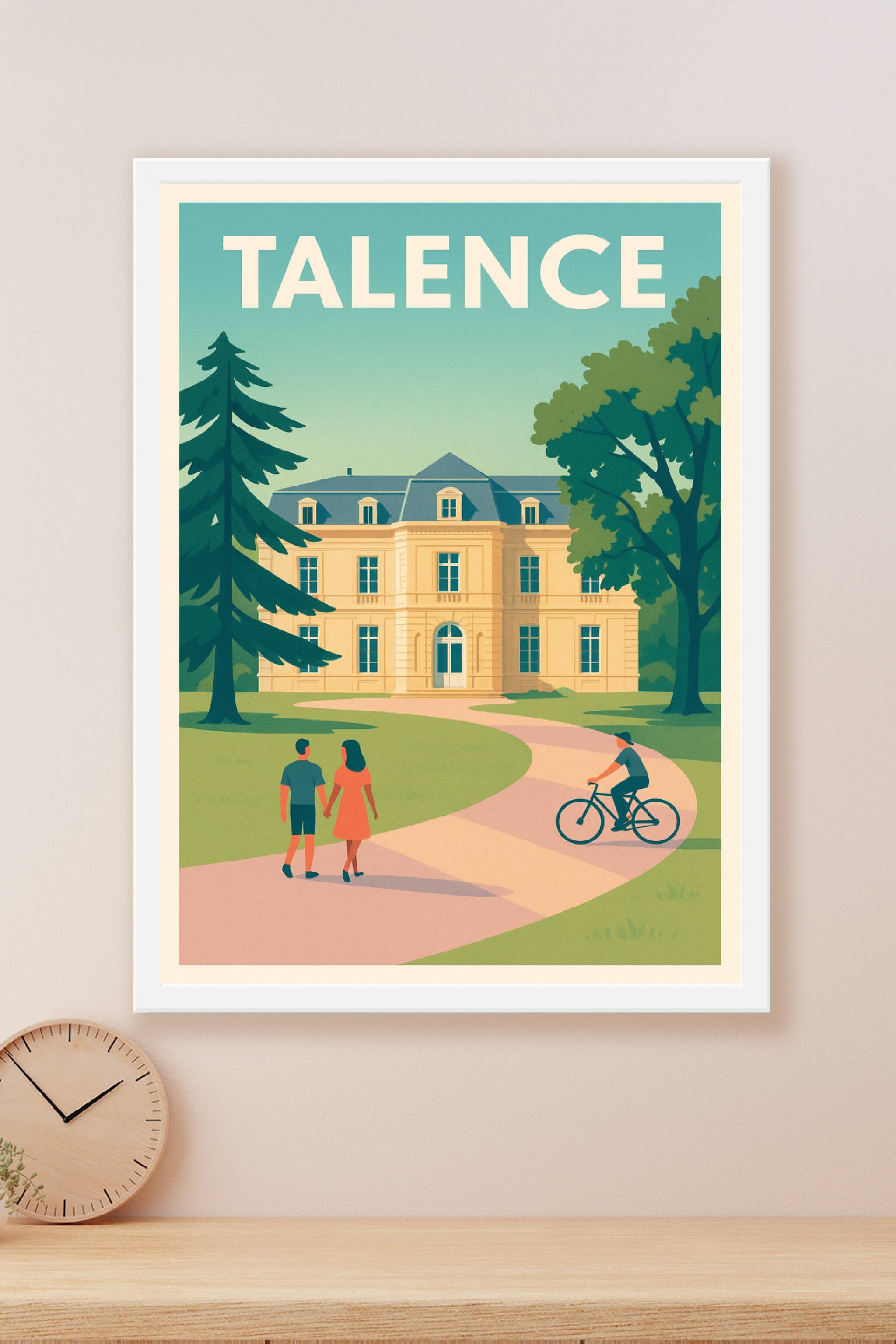 Affiche Talence — Élégance et Tranquillité au Château · poster d'art de Talence