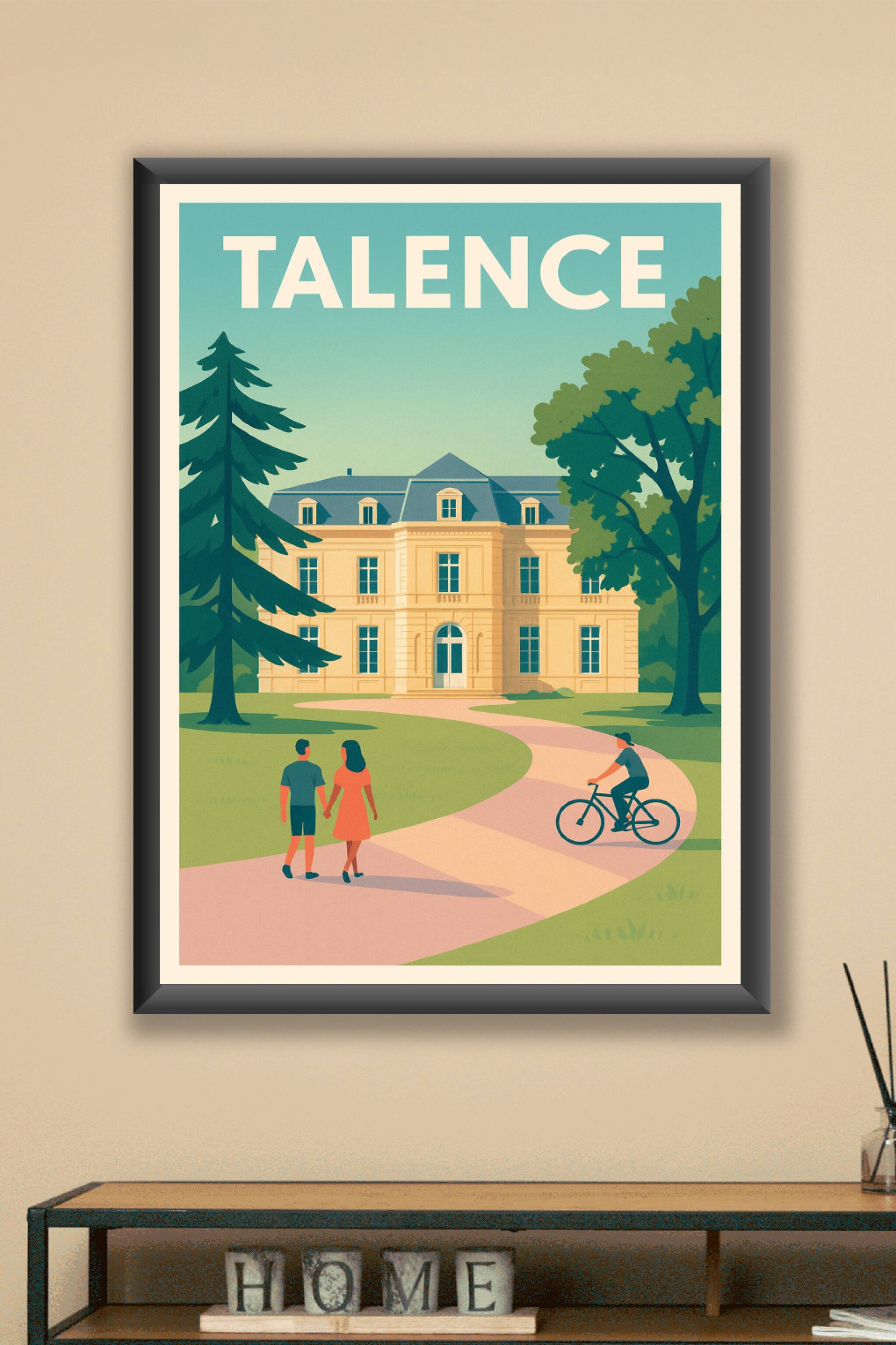 Affiche Talence — Élégance et Tranquillité au Château · poster d'art de Talence