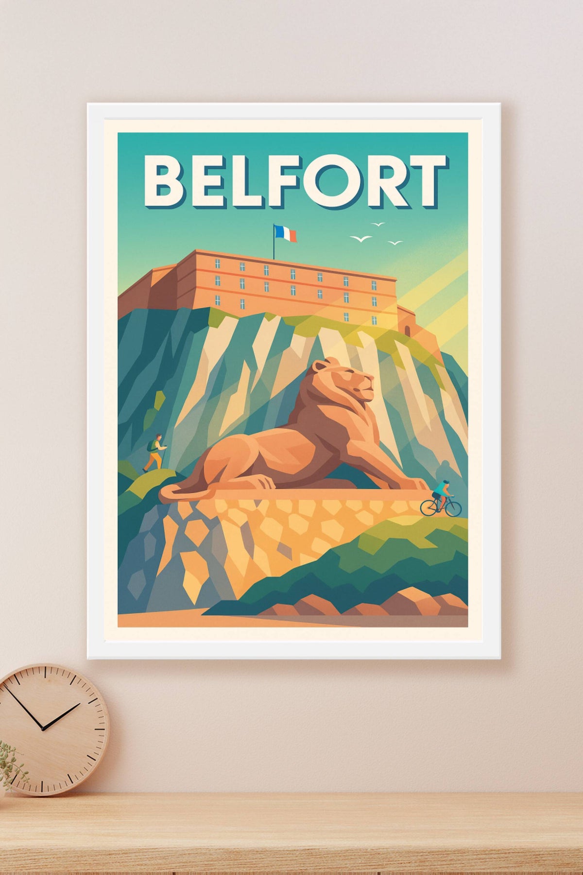 Affiche Belfort — La majesté du Lion et de la Citadelle · poster d'art de Belfort