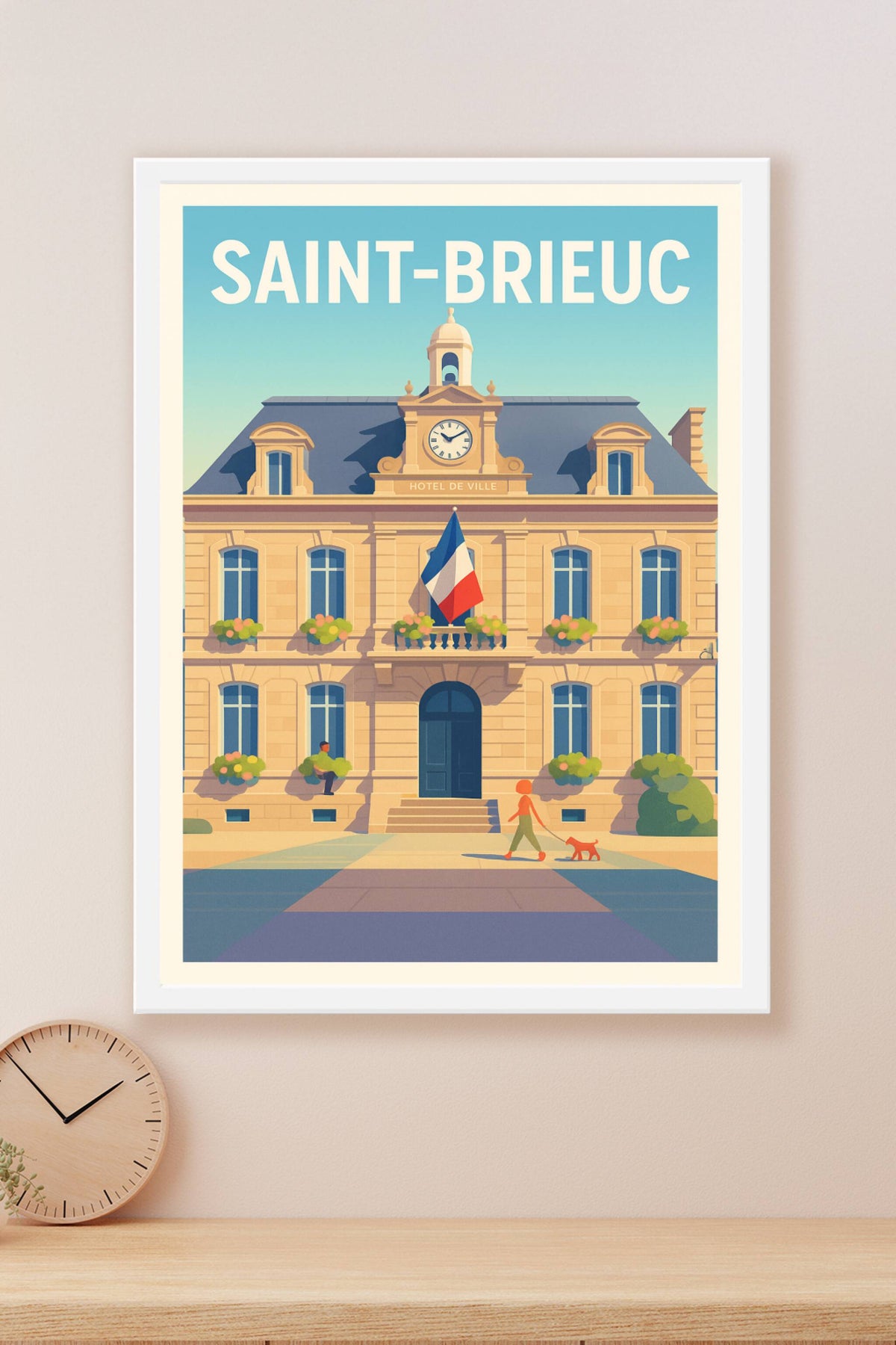 Affiche Saint-Brieuc — Élégance et Harmonie urbaine · poster d'art de Saint-Brieuc