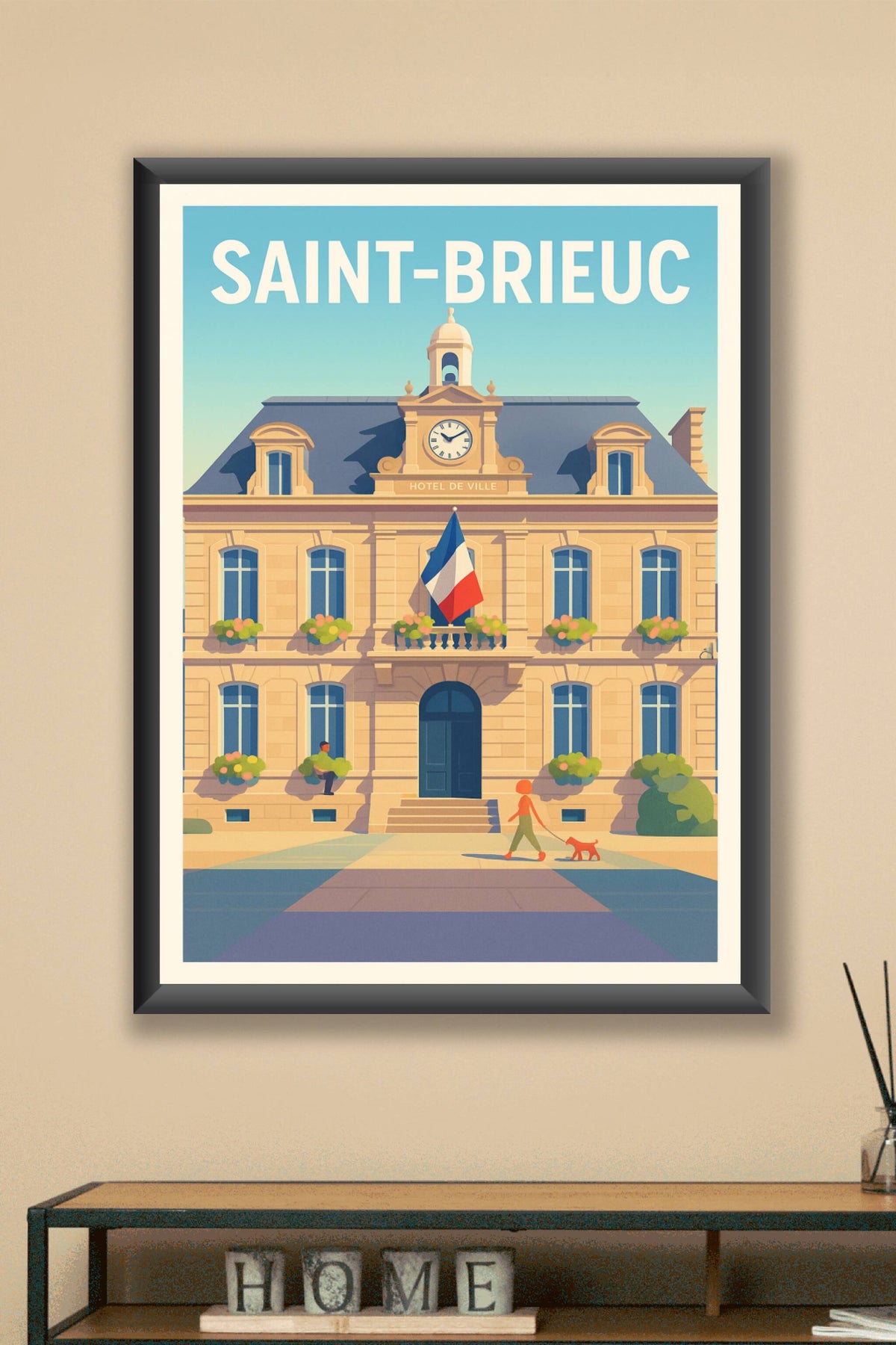 Affiche Saint-Brieuc — Élégance et Harmonie urbaine · poster d'art de Saint-Brieuc