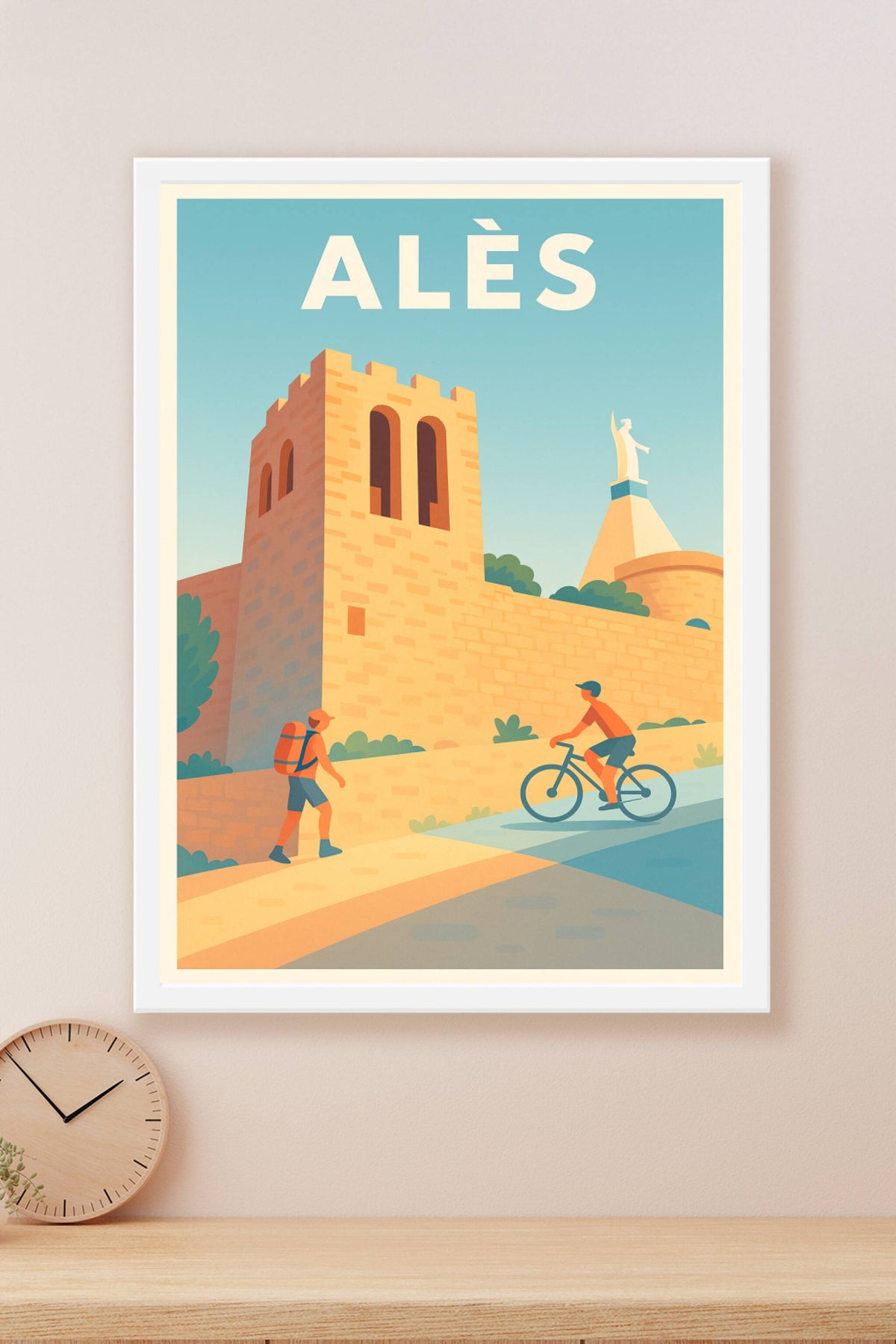 Affiche Alès — Entre histoire et nature active · poster d'art de Alès
