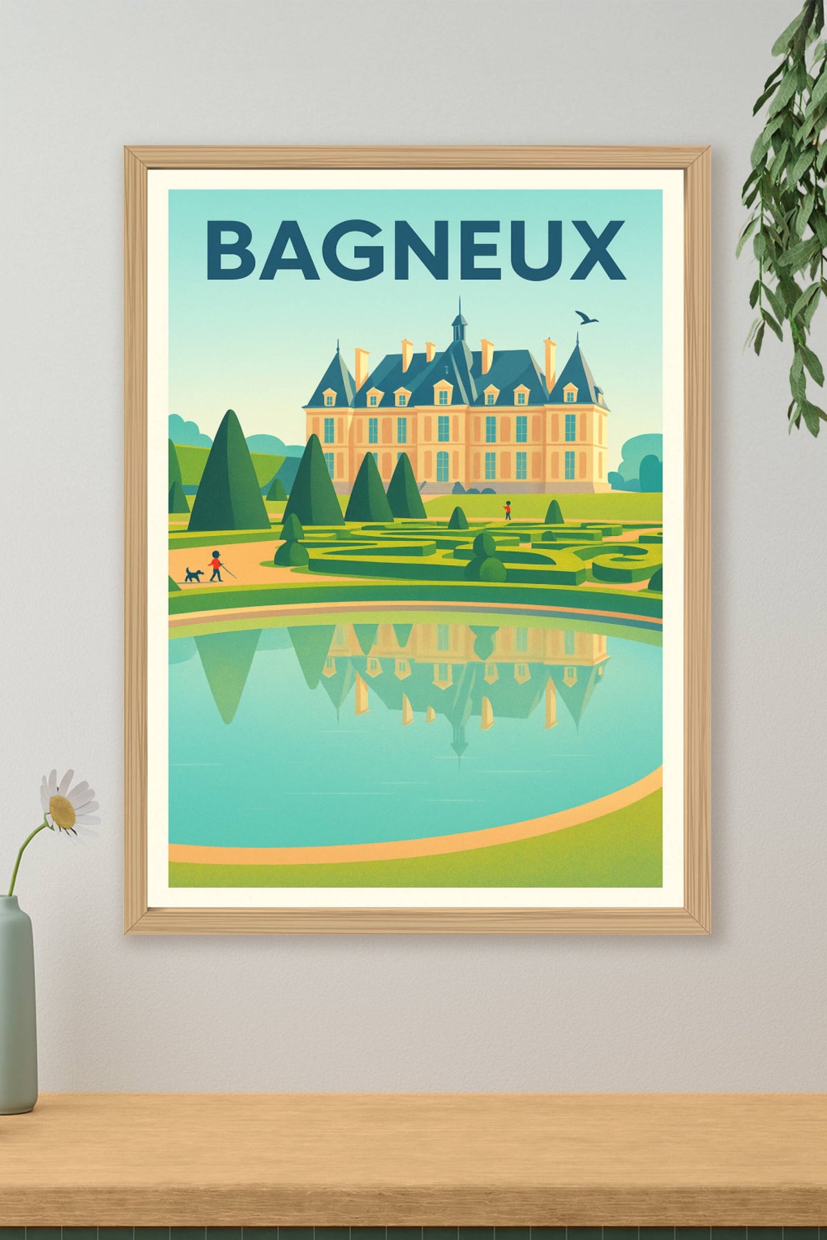Affiche Bagneux — Élégance et Sérénité au Château · poster d'art de Bagneux