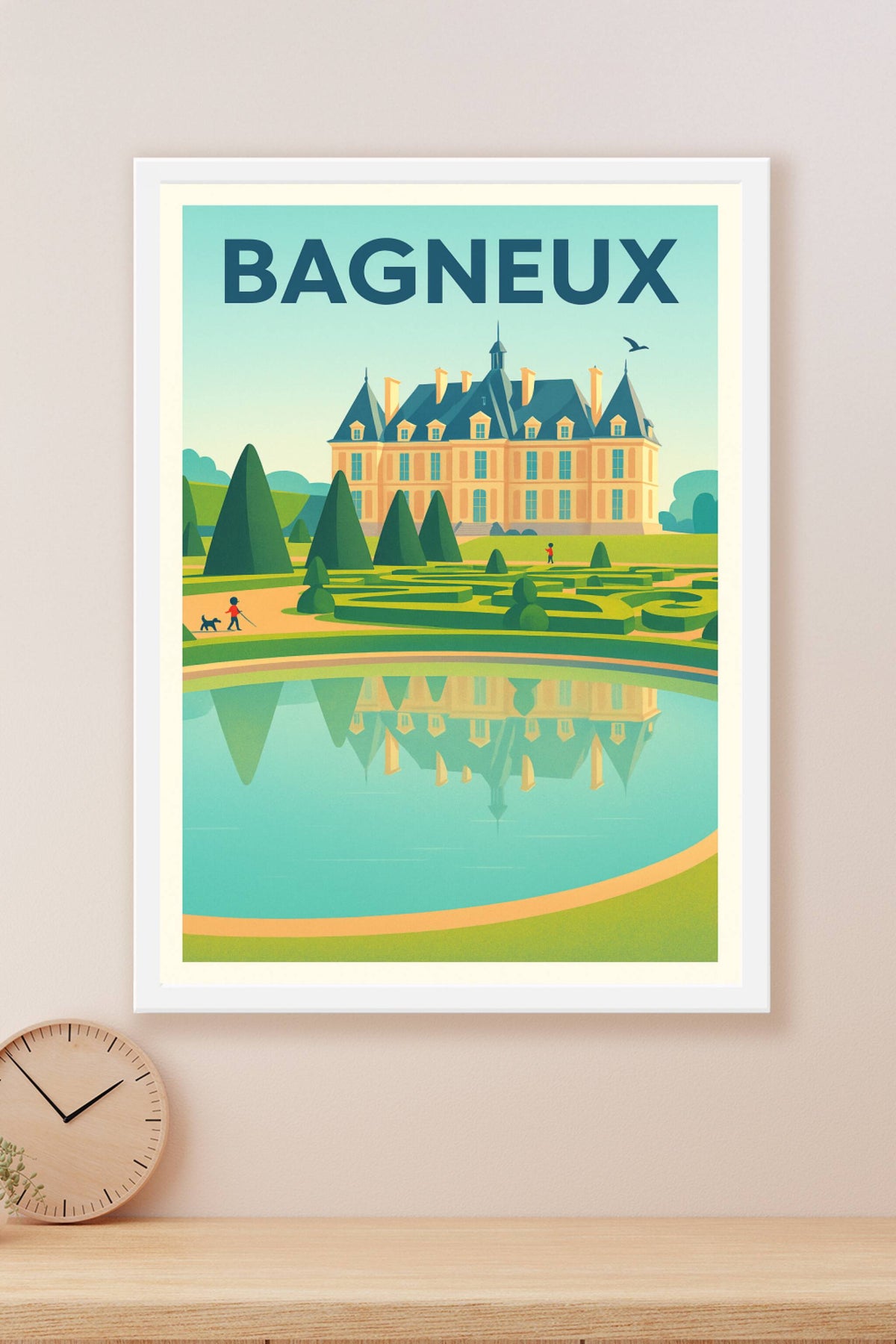 Affiche Bagneux — Élégance et Sérénité au Château · poster d'art de Bagneux