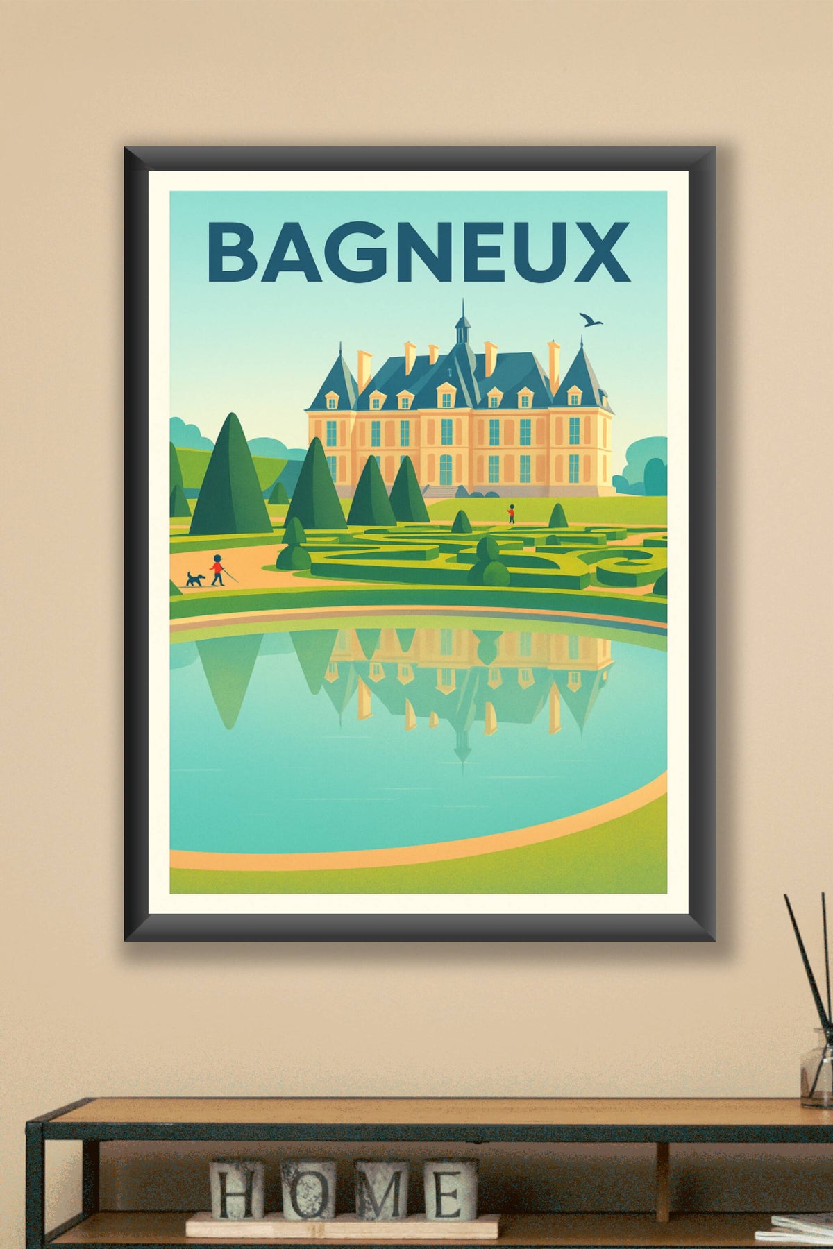 Affiche Bagneux — Élégance et Sérénité au Château · poster d'art de Bagneux