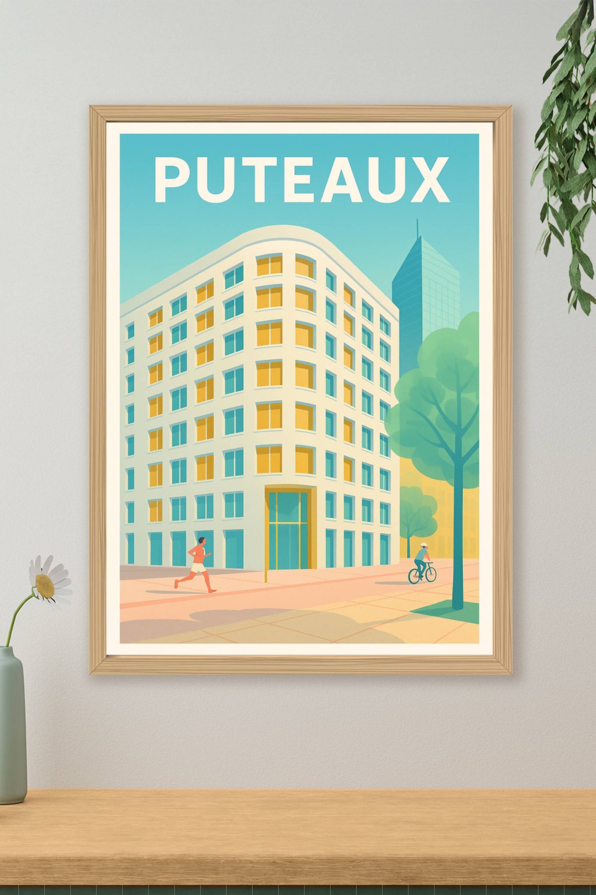 Affiche Puteaux — L'élégance urbaine moderne · poster d'art de Puteaux