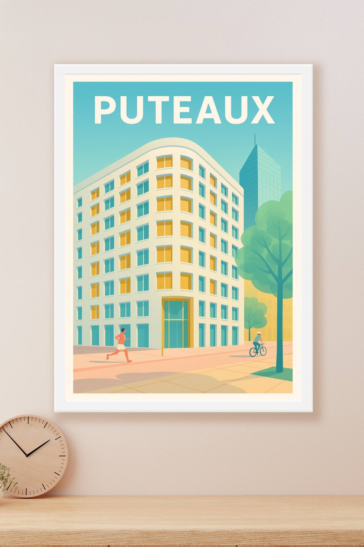 Affiche Puteaux — L'élégance urbaine moderne · poster d'art de Puteaux