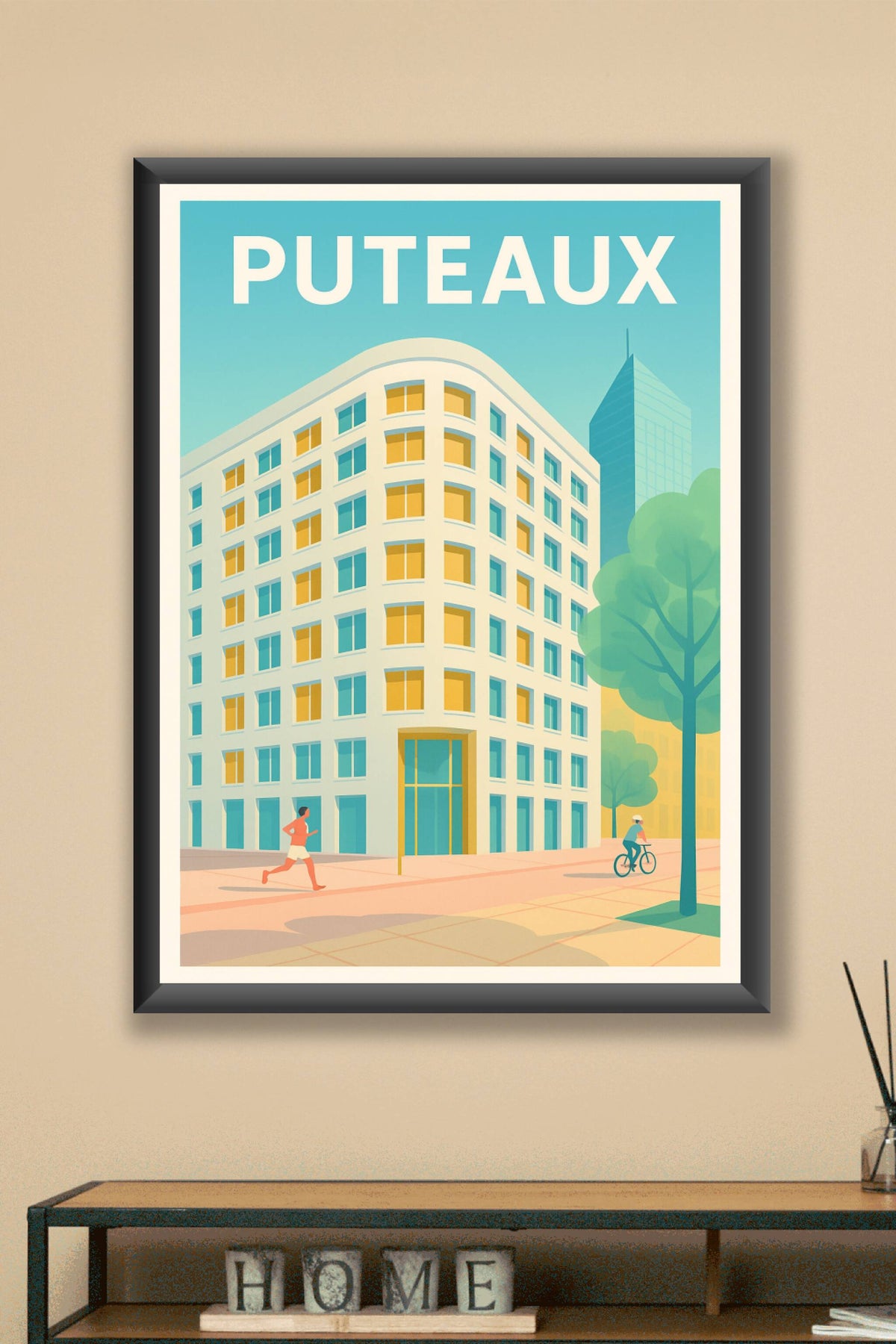 Affiche Puteaux — L'élégance urbaine moderne · poster d'art de Puteaux