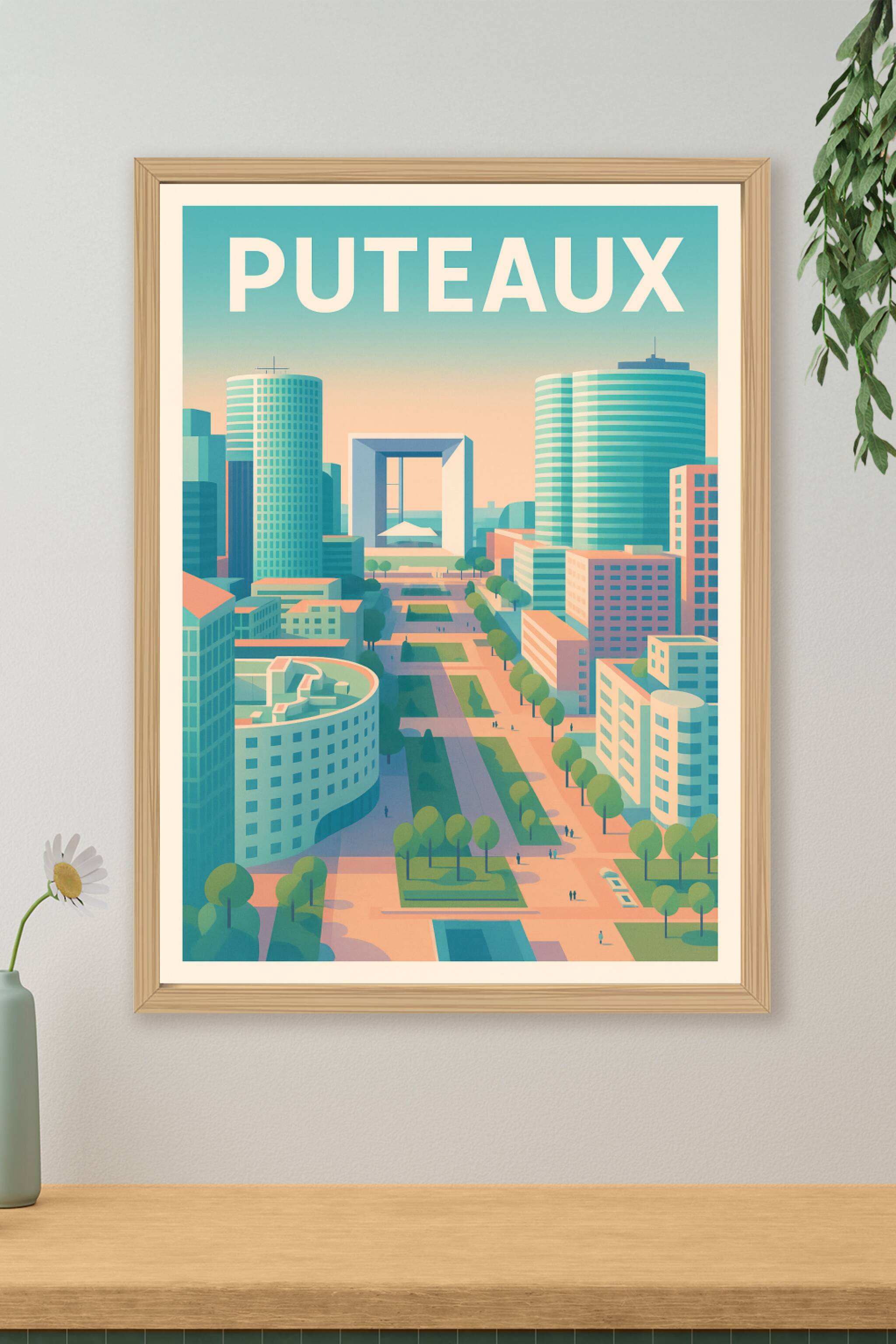 Affiche de Puteaux - L'élégance urbaine de La Défense