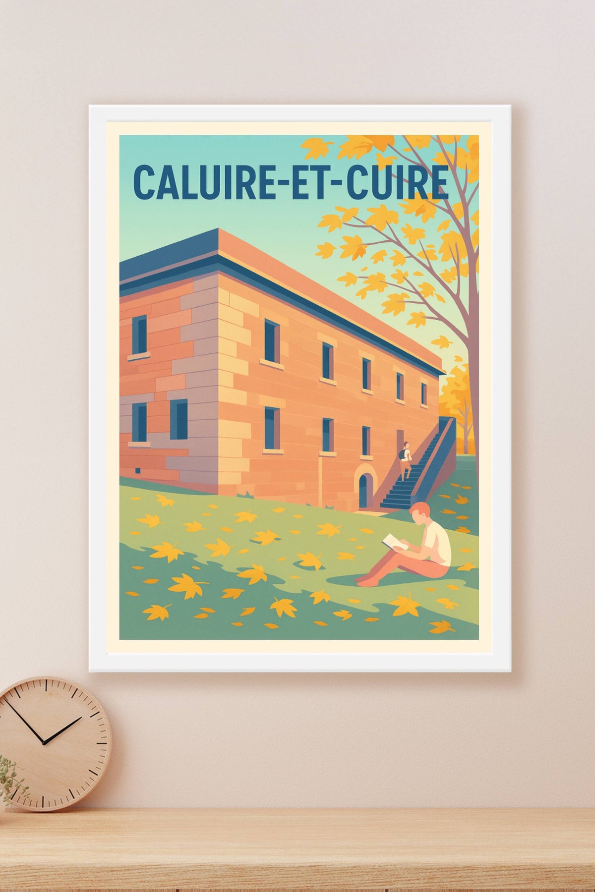 Affiche Caluire-et-Cuire — Douceur Automnale et Sérénité Urbaine · poster d'art de Caluire-et-Cuire