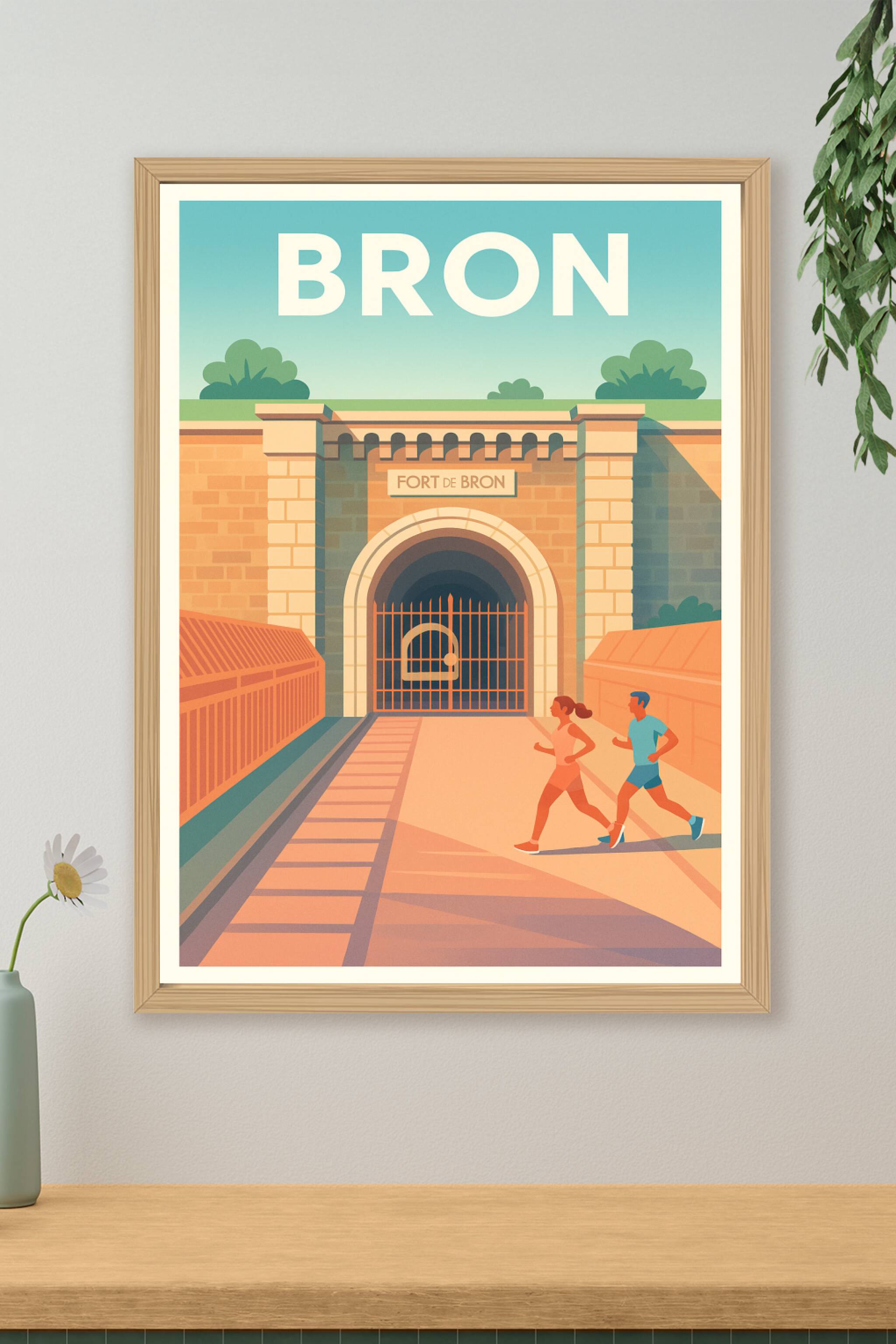 Affiche de Bron - Esprit sportif au Fort de Bron