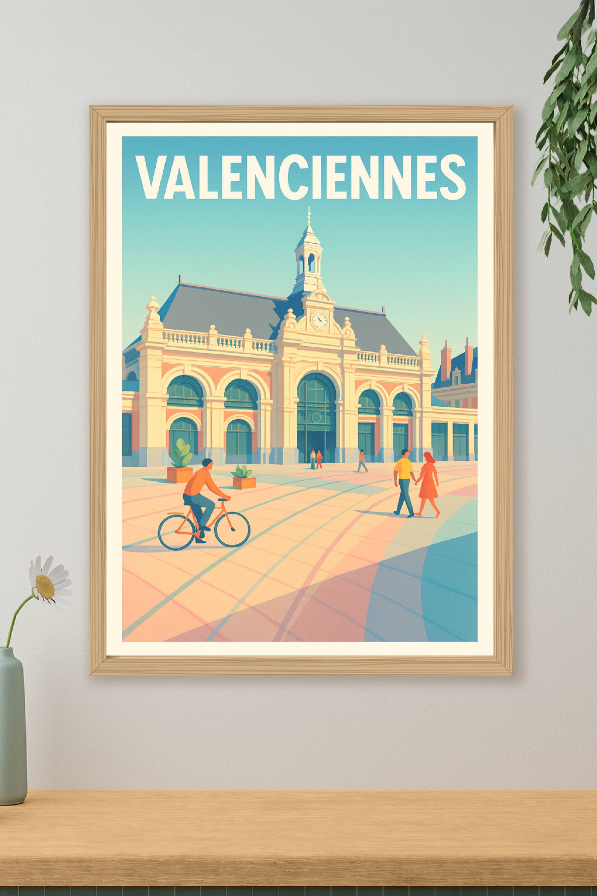 Affiche de Valenciennes - Charme et lumière du Nord