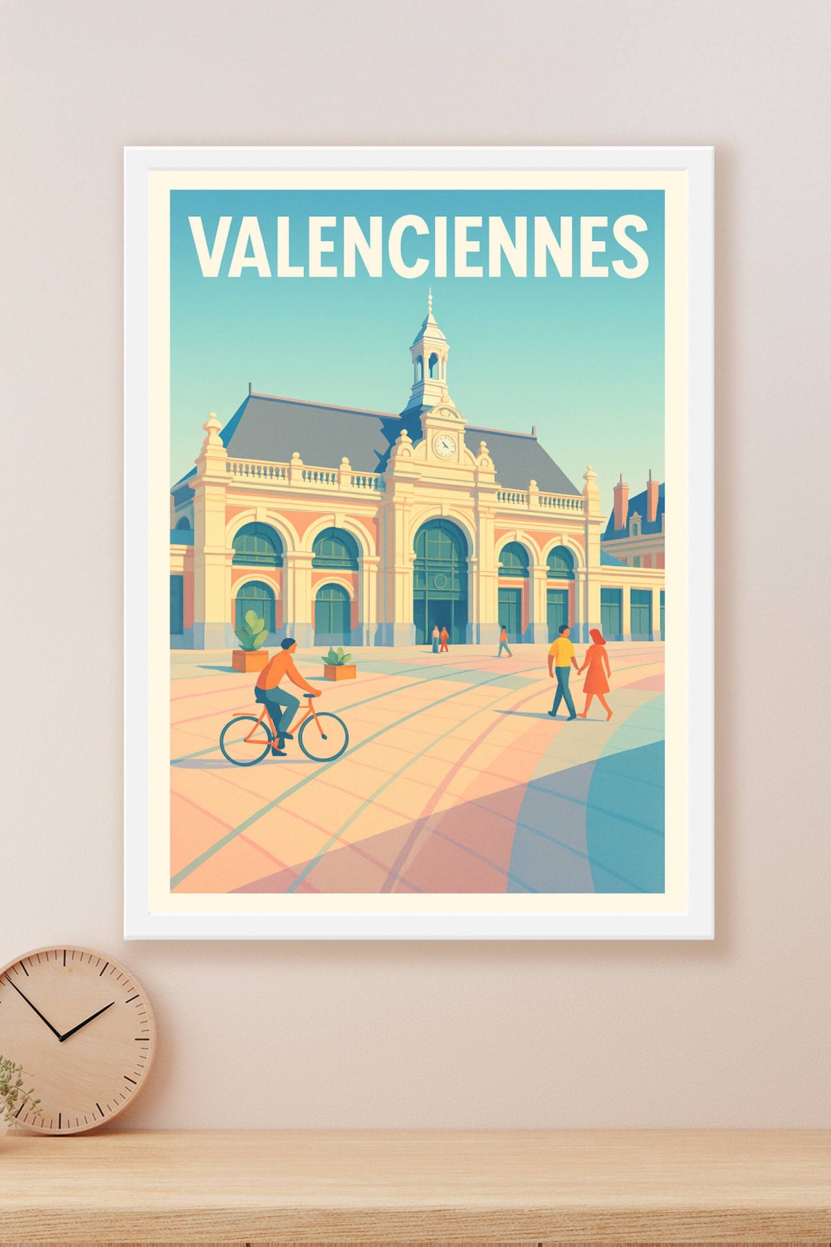 Affiche Valenciennes — Charme et lumière du Nord · poster d'art de Valenciennes
