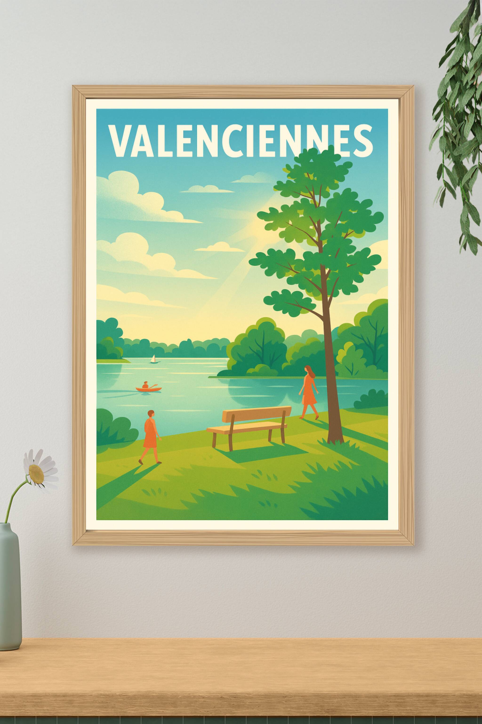Affiche de Valenciennes - L'évasion au bord de l'eau