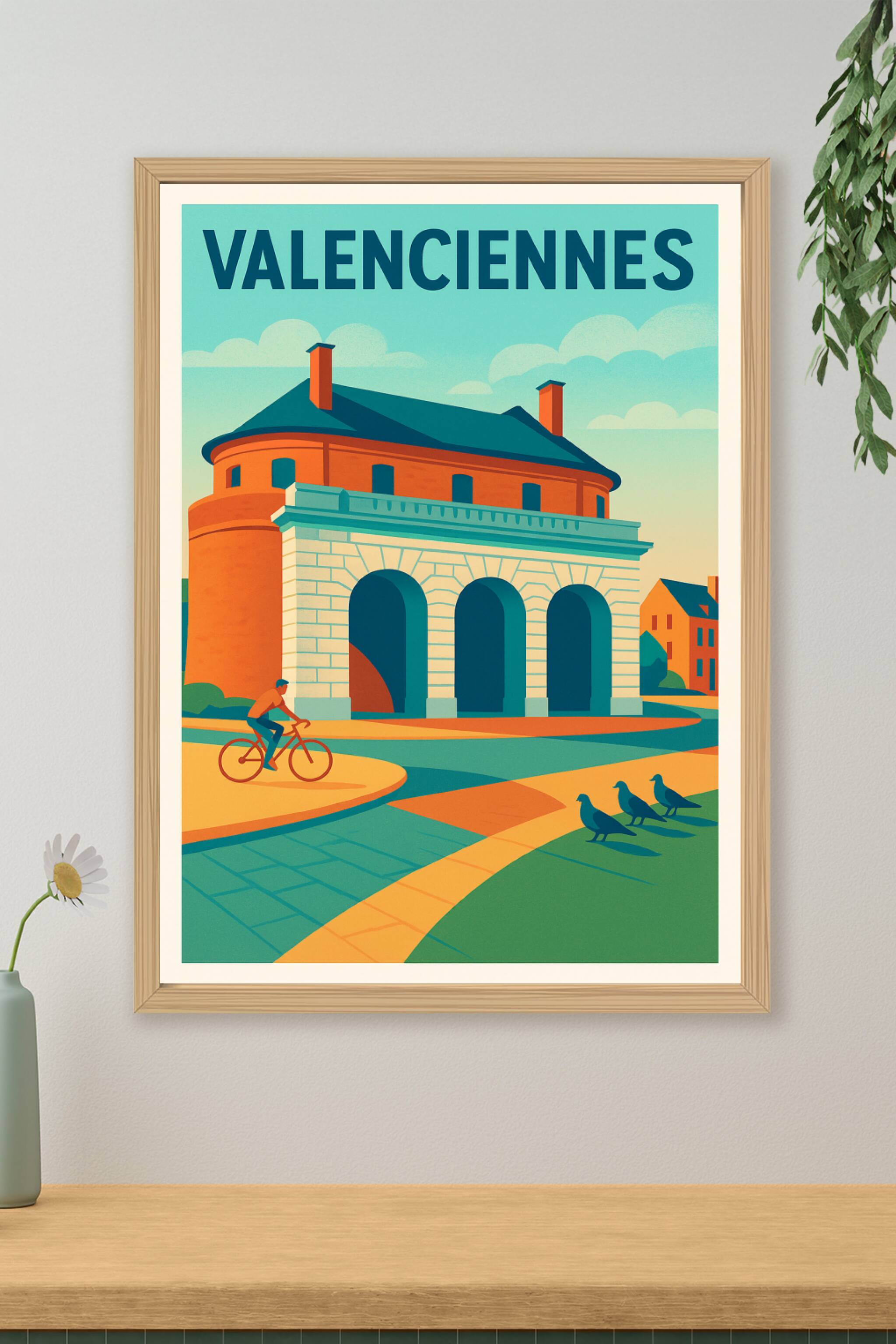Affiche de Valenciennes - Harmonie urbaine et patrimoine
