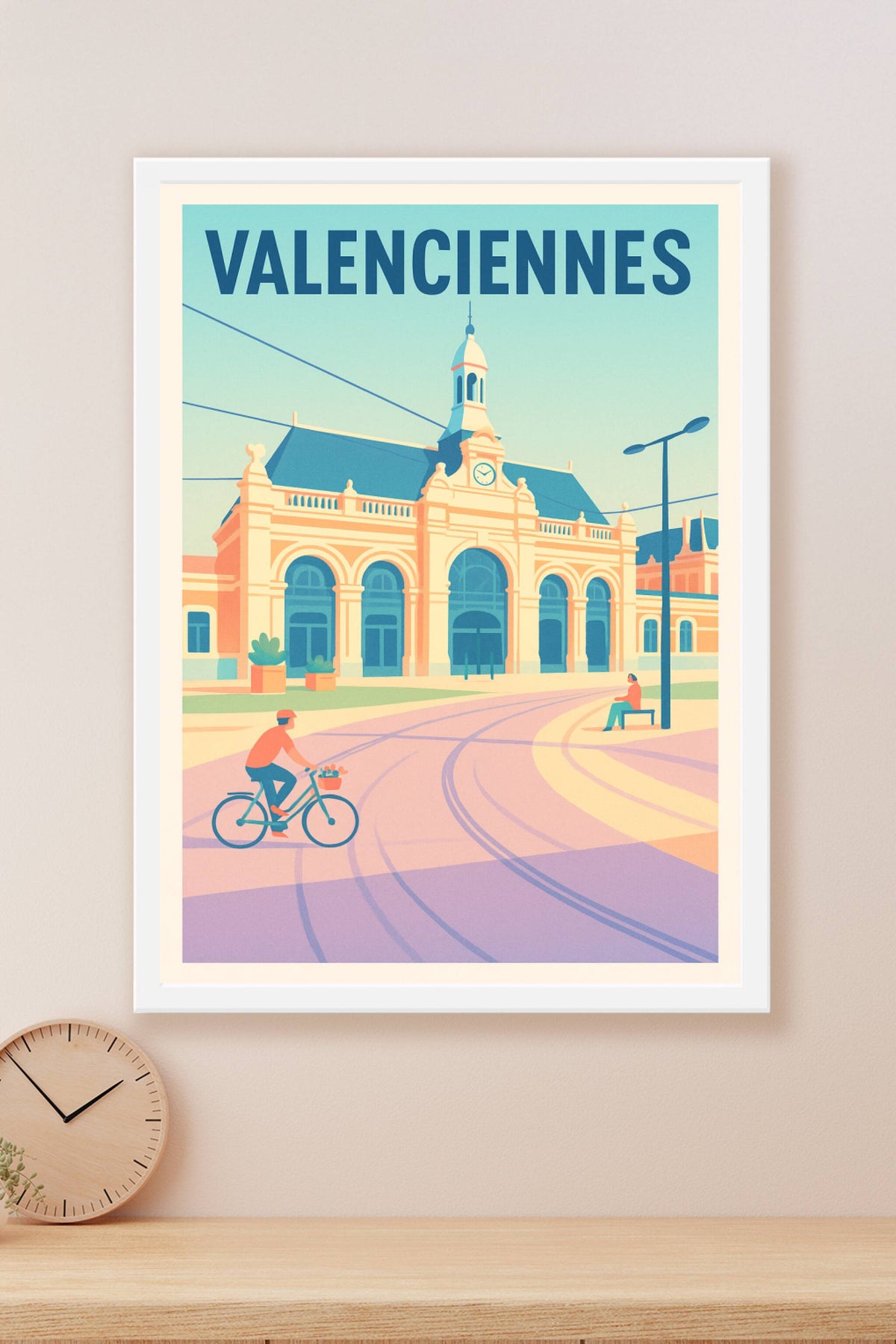 Affiche Valenciennes — Charme et quiétude urbaine · poster d'art de Valenciennes