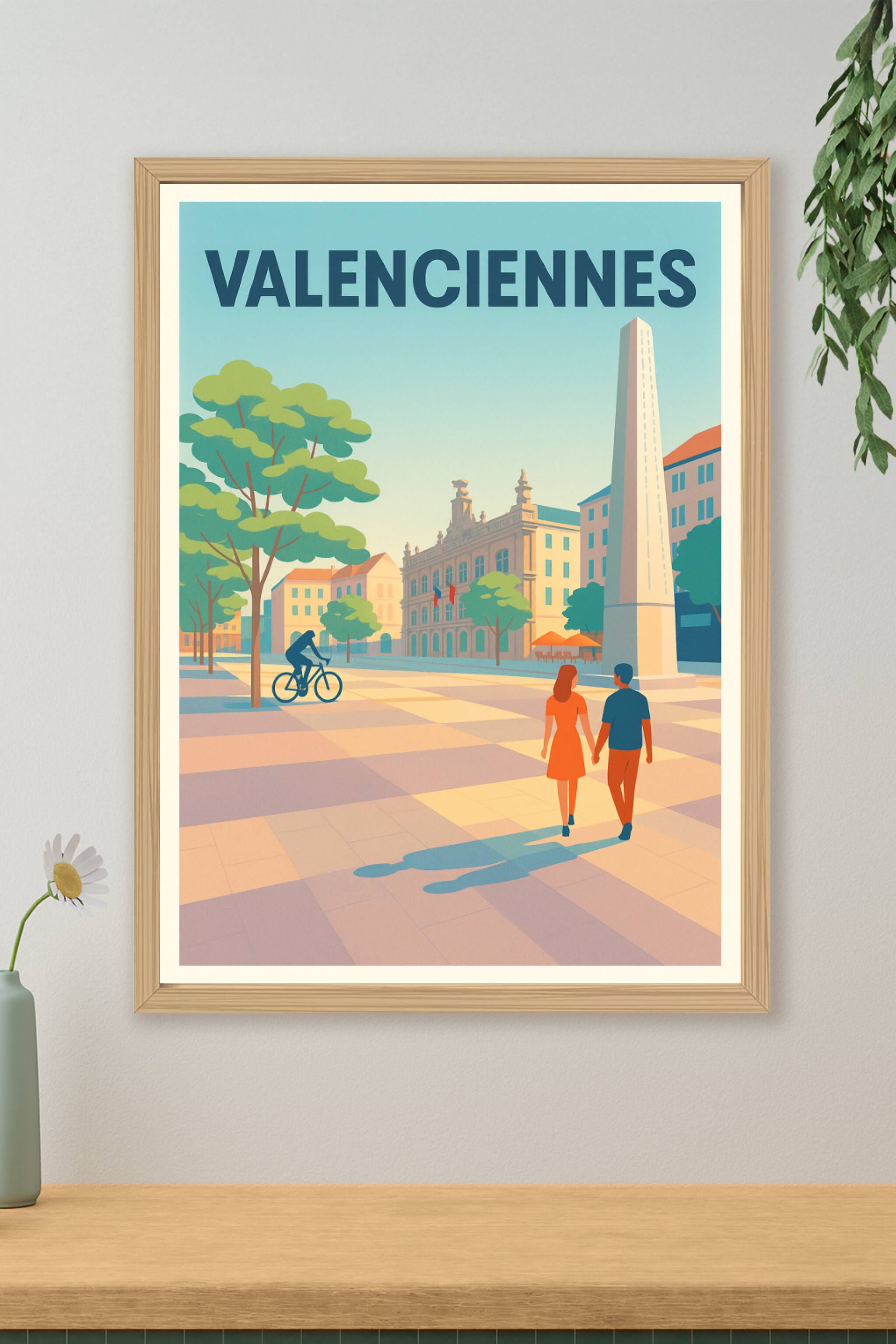 Affiche de Valenciennes - Flânerie romantique au cœur de la ville