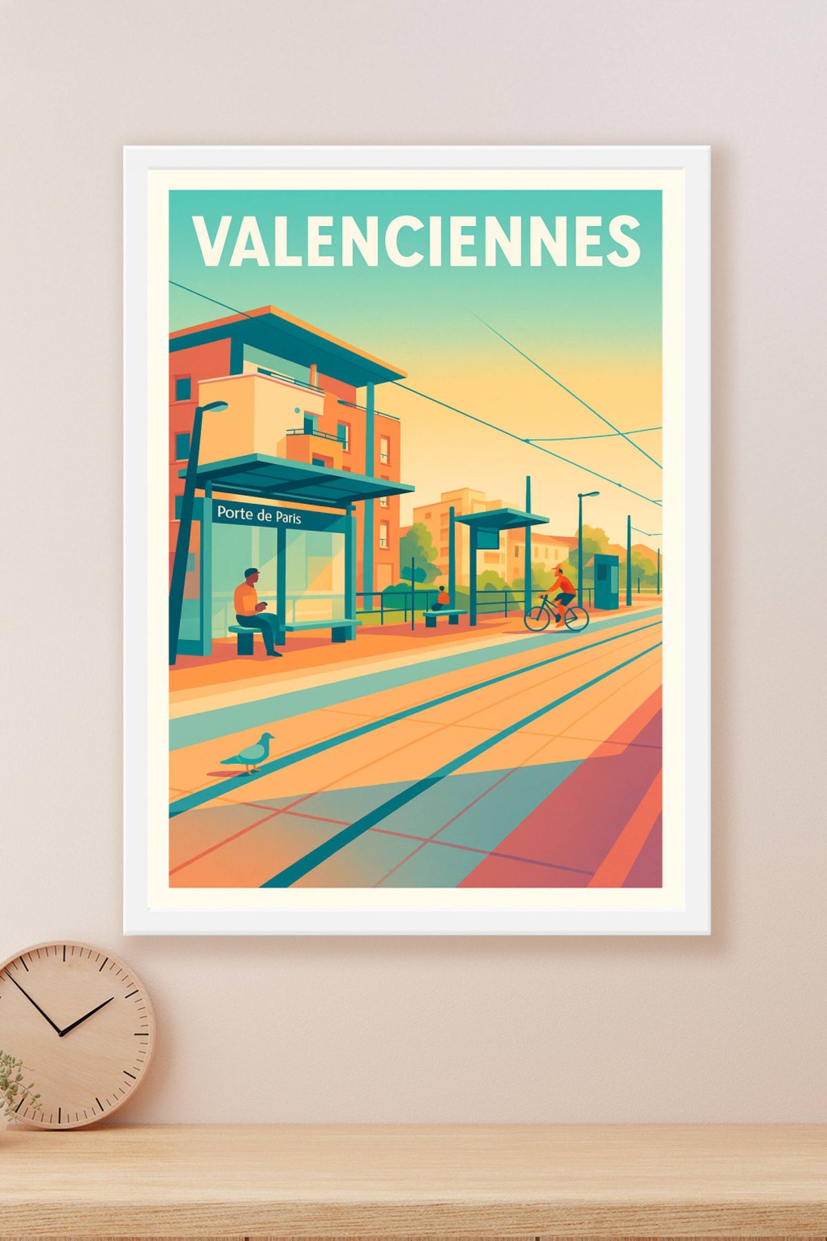 Affiche Valenciennes — Ambiance urbaine et moderne · poster d'art de Valenciennes