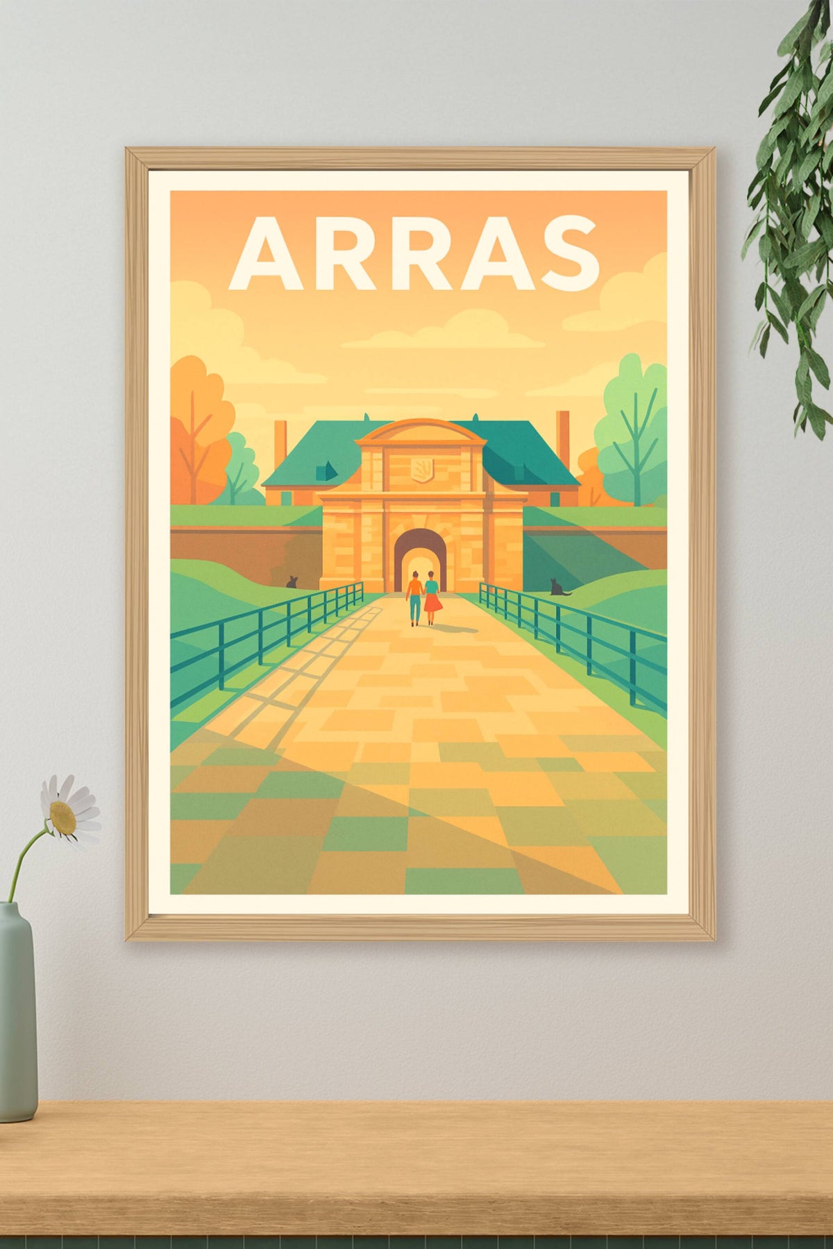 Affiche Arras — Promenade au cœur de l'histoire · poster d'art de Arras