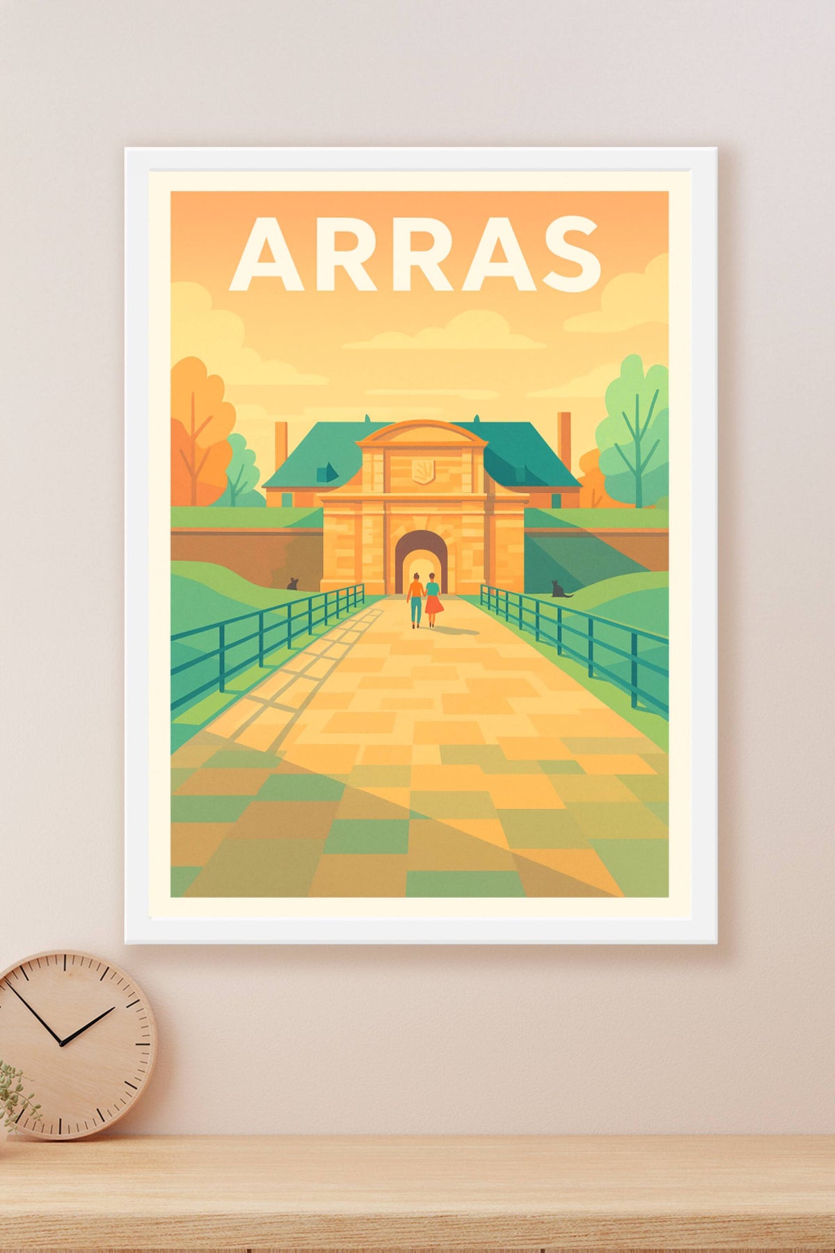 Affiche Arras — Promenade au cœur de l'histoire · poster d'art de Arras