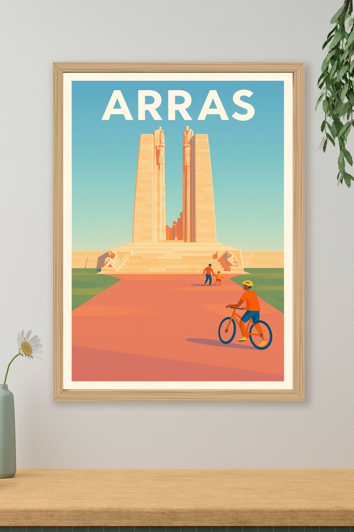 Affiche Arras — Symbole de mémoire et de sérénité · poster d'art de Arras