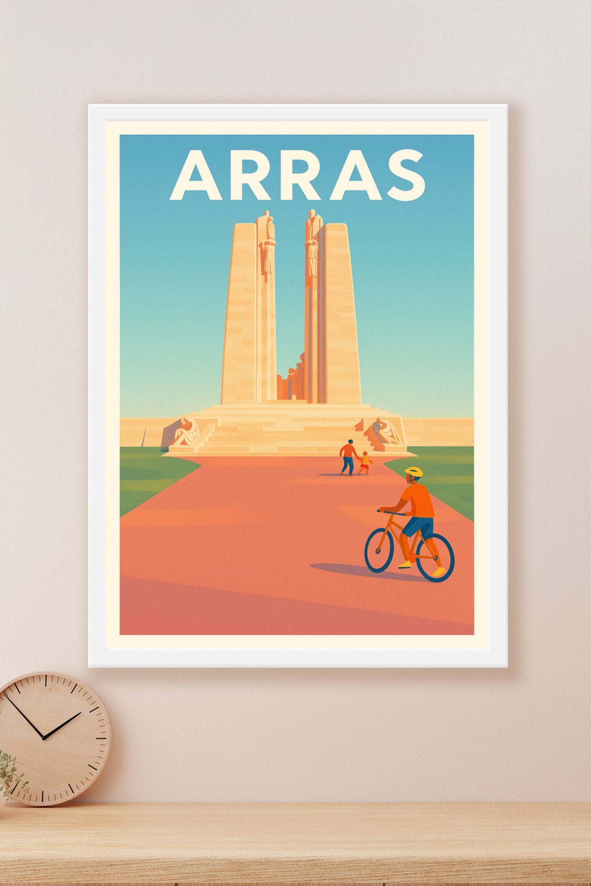 Affiche Arras — Symbole de mémoire et de sérénité · poster d'art de Arras
