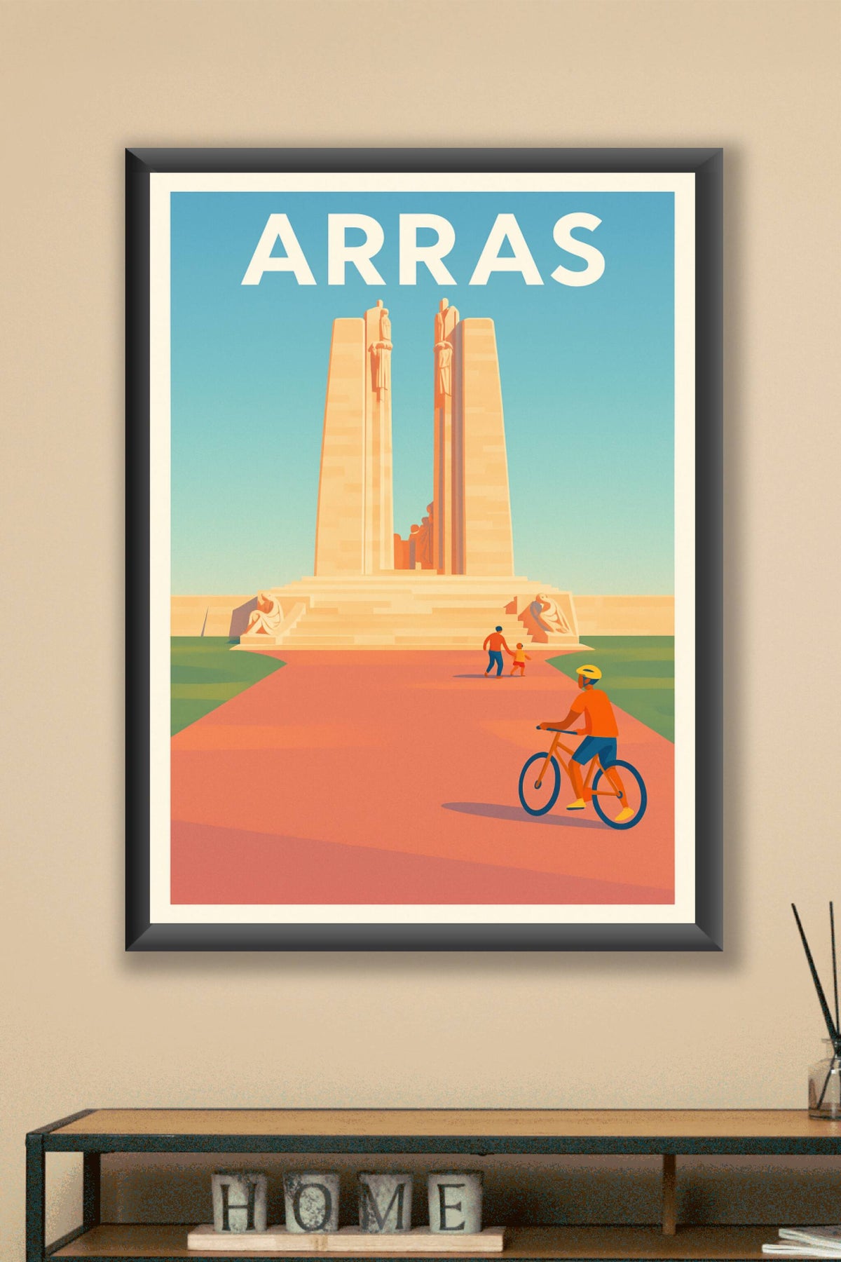 Affiche Arras — Symbole de mémoire et de sérénité · poster d'art de Arras