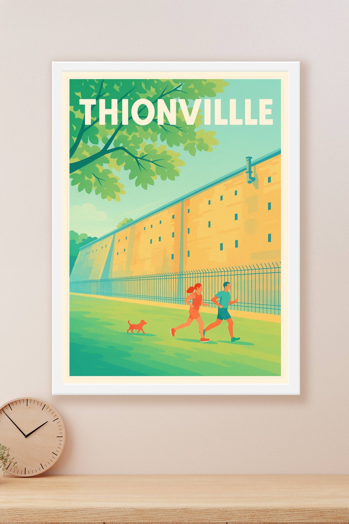 Affiche Thionville — Harmonie urbaine et nature en mouvement · poster d'art de Thionville