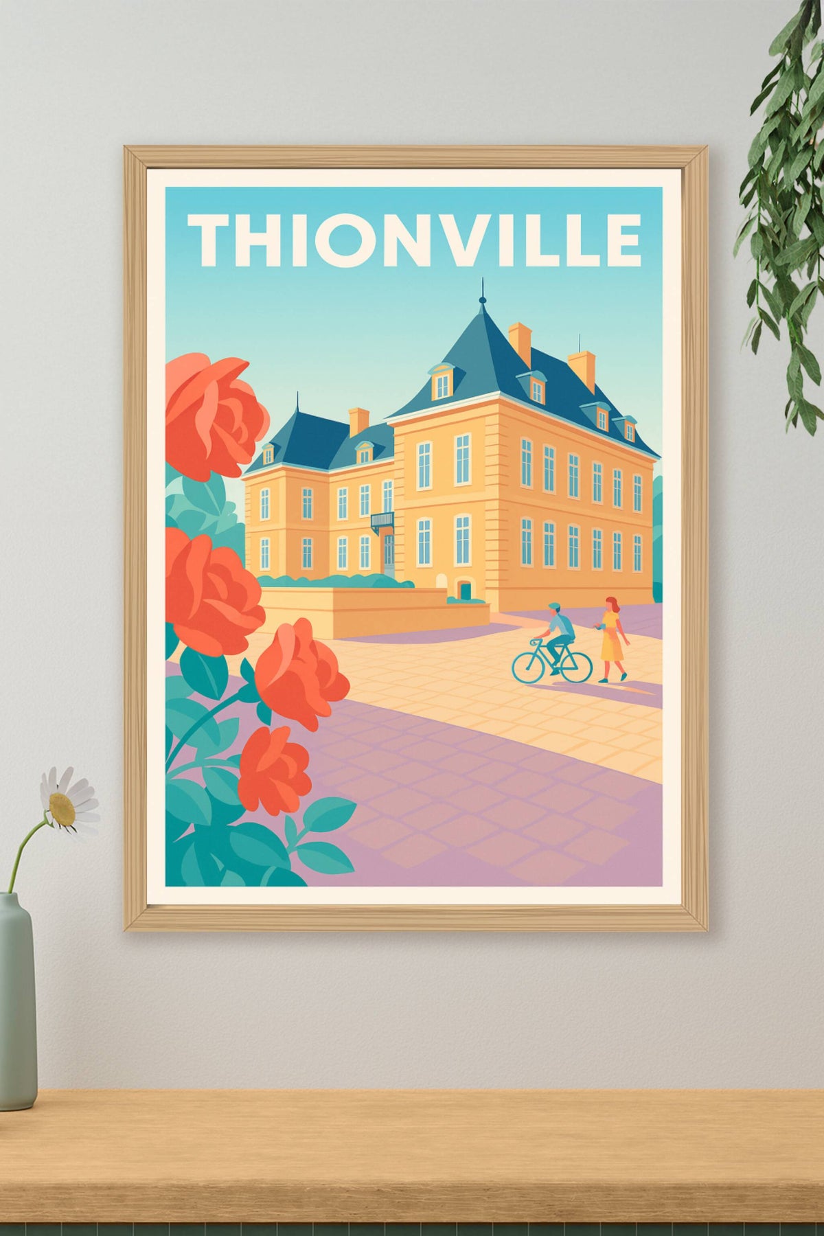 Affiche Thionville — Elegance et charme à la française · poster d'art de Thionville