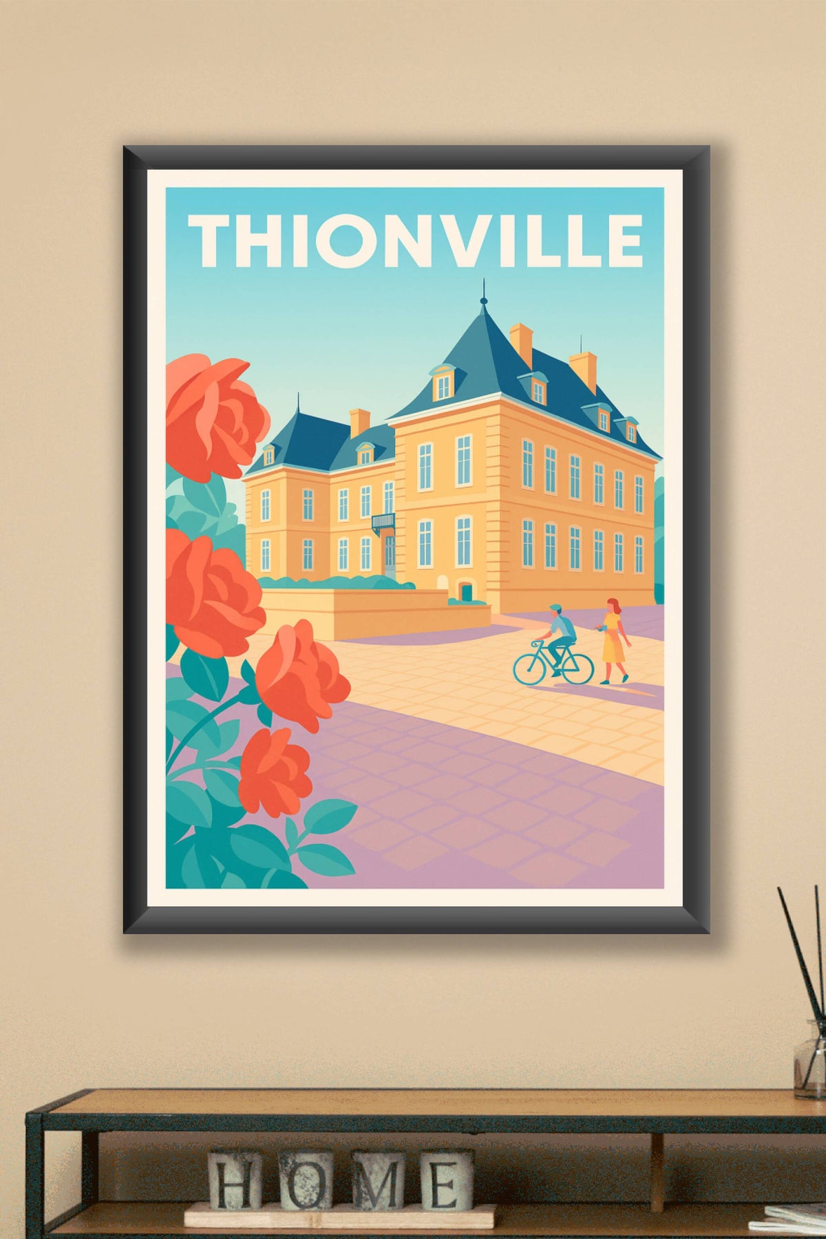 Affiche Thionville — Elegance et charme à la française · poster d'art de Thionville