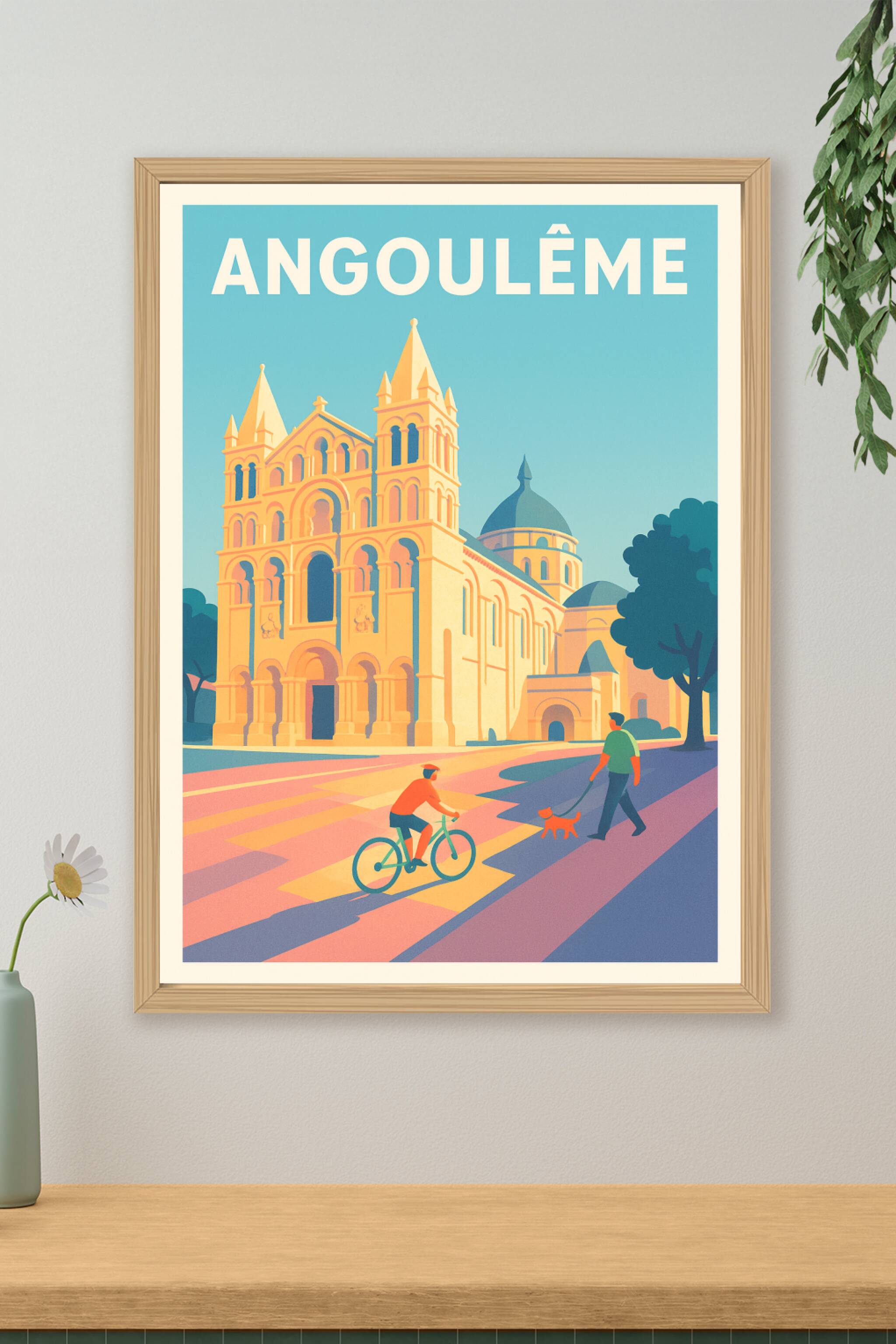 Affiche de Angoulême - Lumières et douceur à la Cathédrale