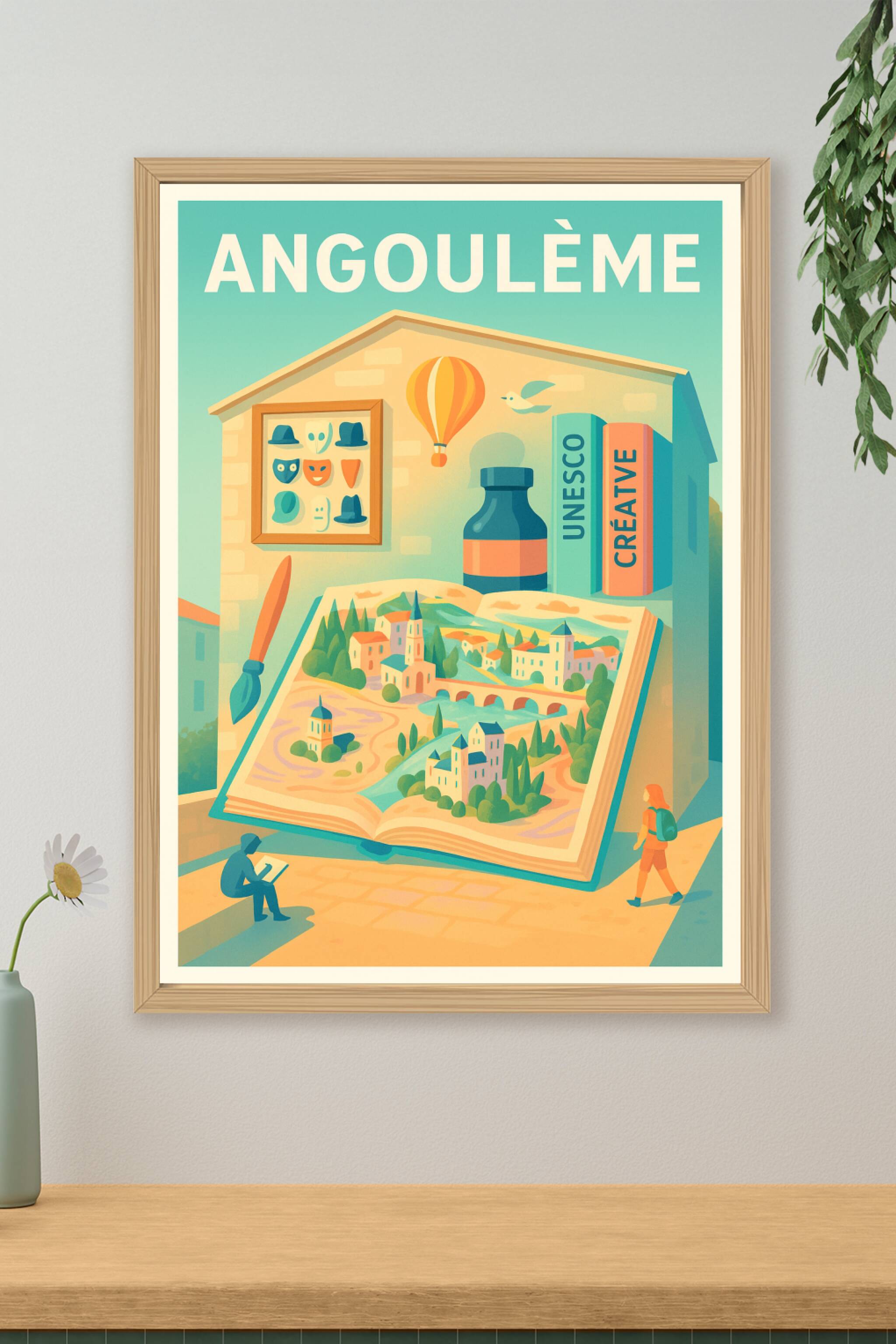 Affiche de Angoulême - La ville créative et patrimoniale à découvrir