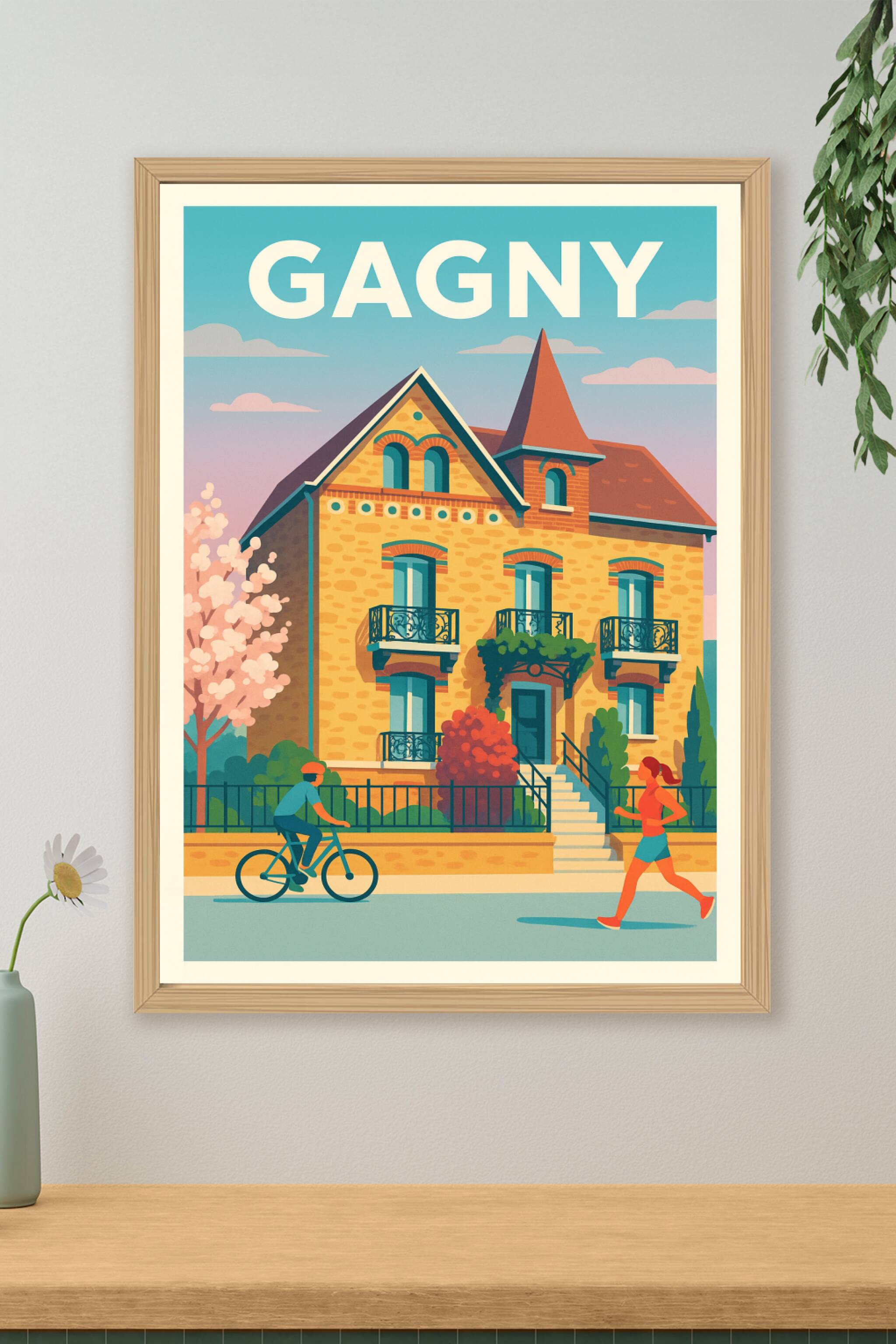 Affiche de Gagny - Charme et douceur de la vie locale