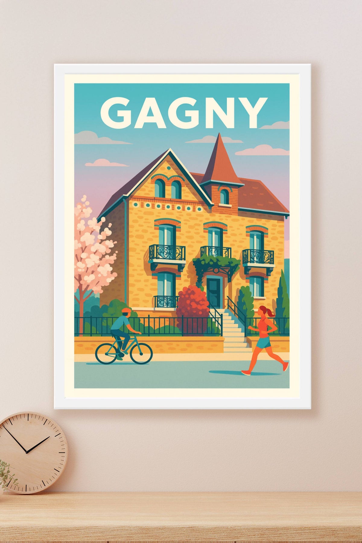 Affiche Gagny — Charme et douceur de la vie locale · poster d'art de Gagny