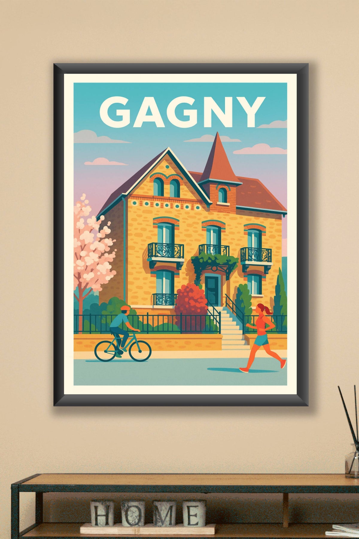 Affiche Gagny — Charme et douceur de la vie locale · poster d'art de Gagny