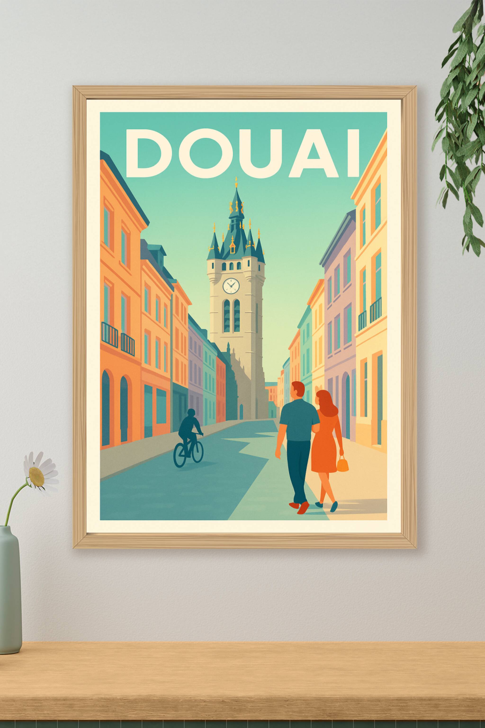 Affiche de Douai - Charme intemporel au cœur de la ville