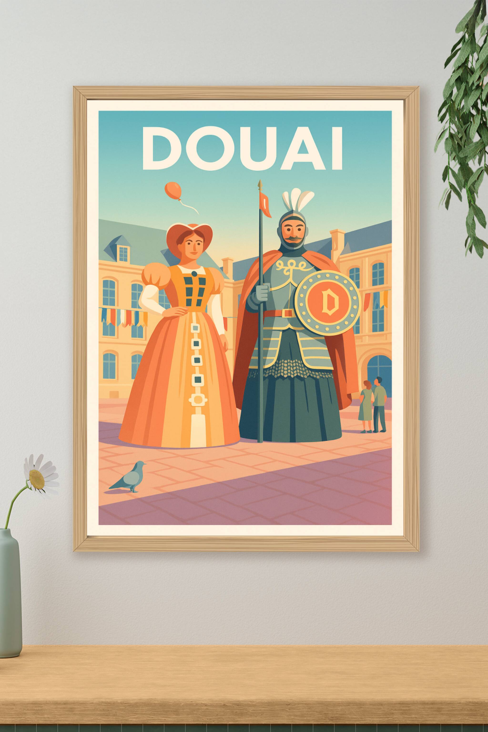 Affiche de Douai - Histoire et tradition en géants du Nord