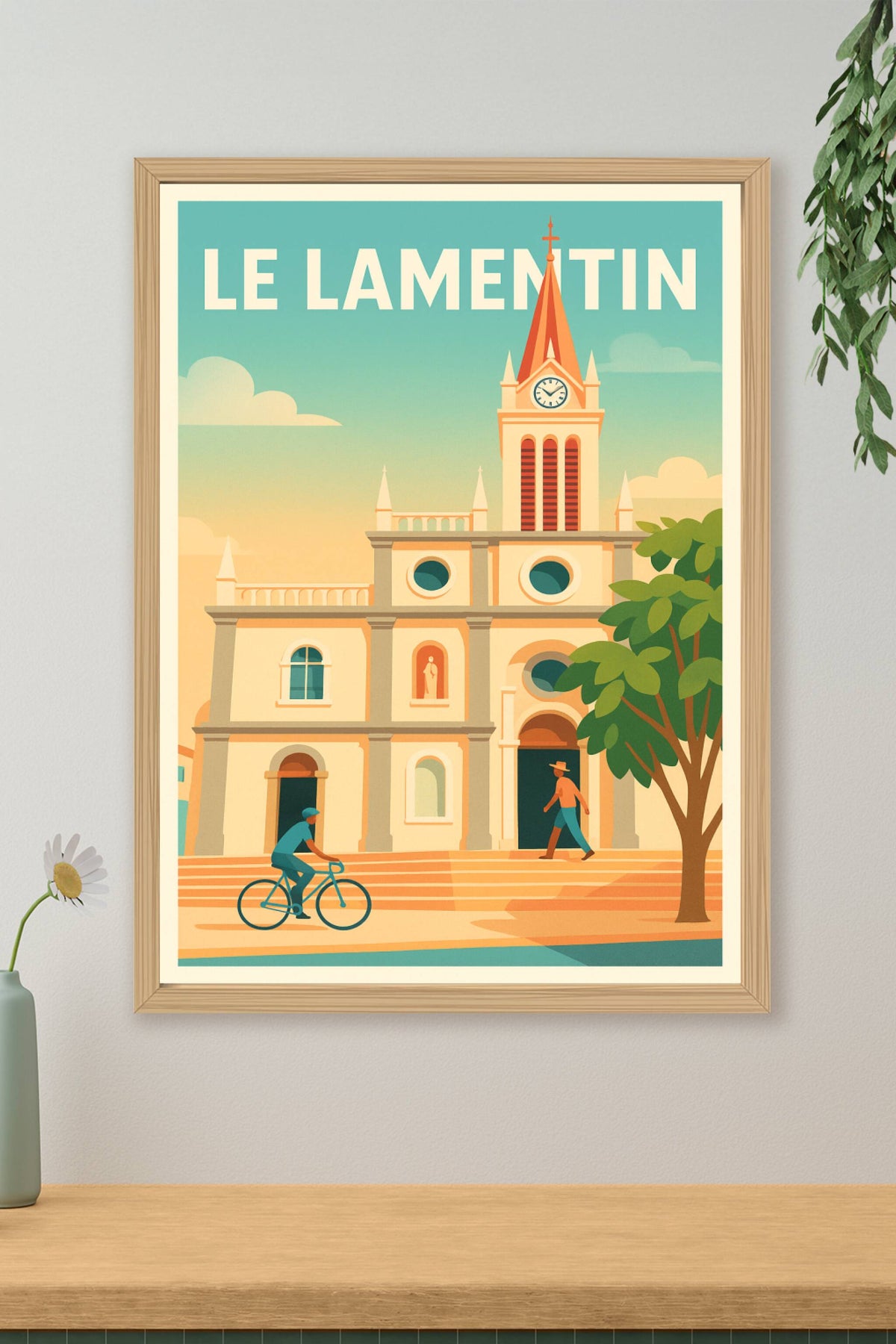 Affiche Le Lamentin — L'élégance architecturale et la douceur de vivre · poster d'art de Le Lamentin