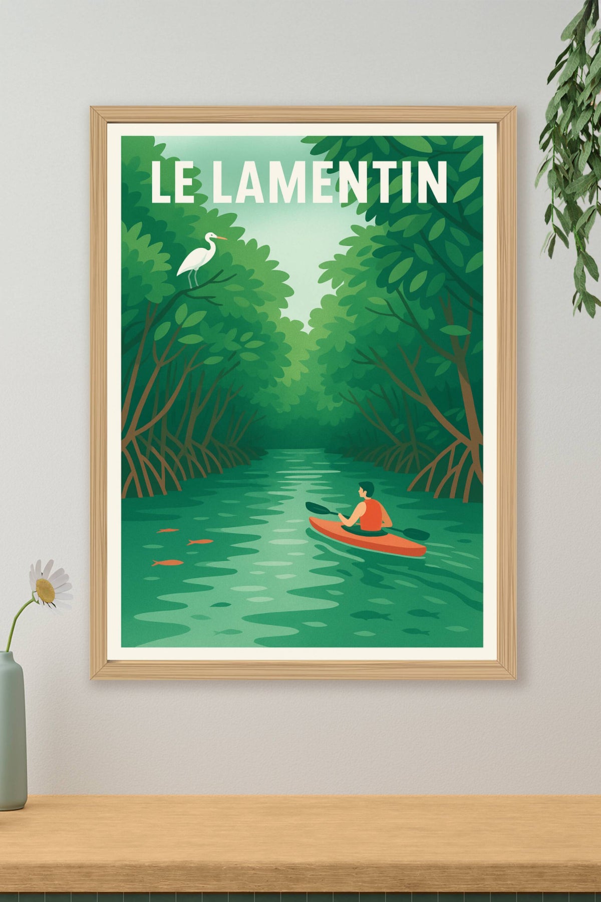 Affiche Le Lamentin — Aventure paisible au cœur de la nature · poster d'art de Le Lamentin