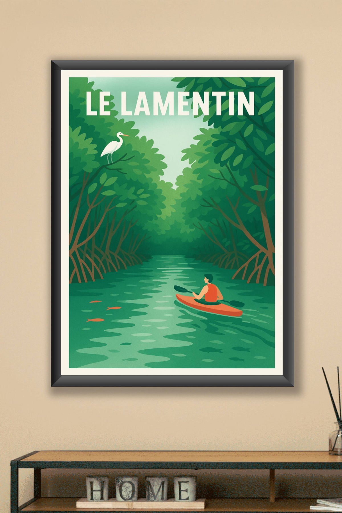 Affiche Le Lamentin — Aventure paisible au cœur de la nature · poster d'art de Le Lamentin