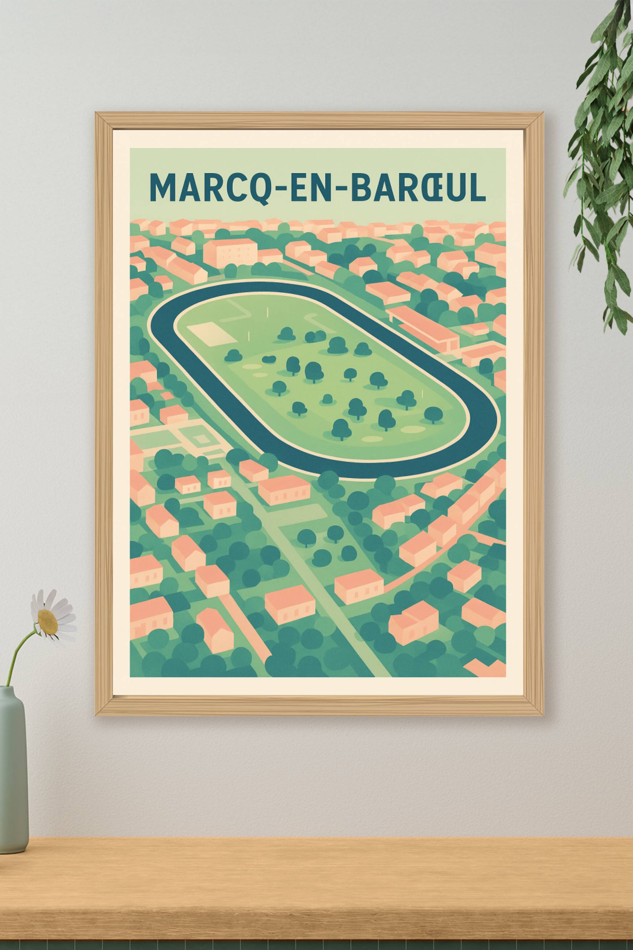 Affiche de Marcq-en-Barœul - Atmosphère paisible et verdoyante