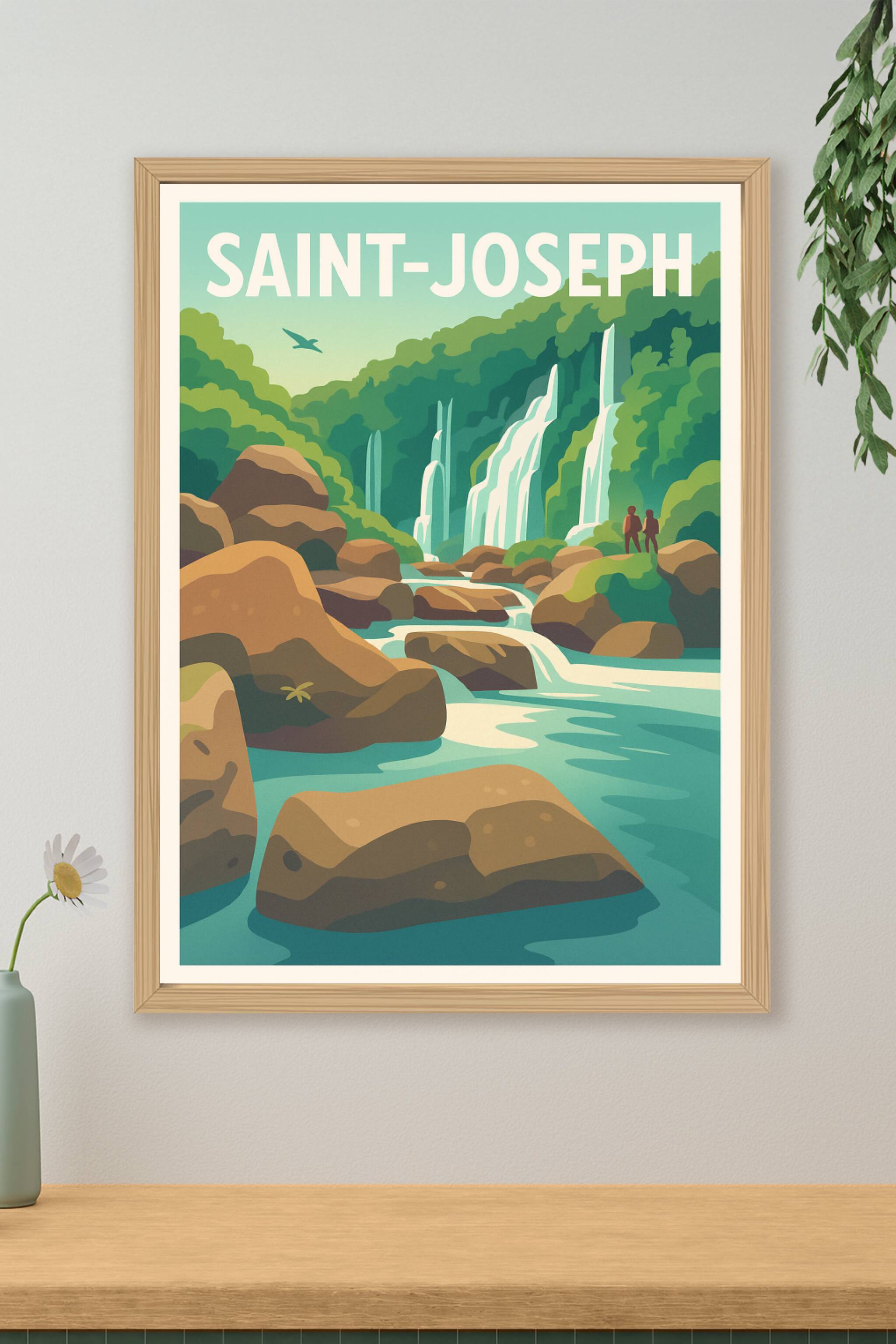 Affiche de Saint-Joseph - Évasion nature et cascades apaisantes