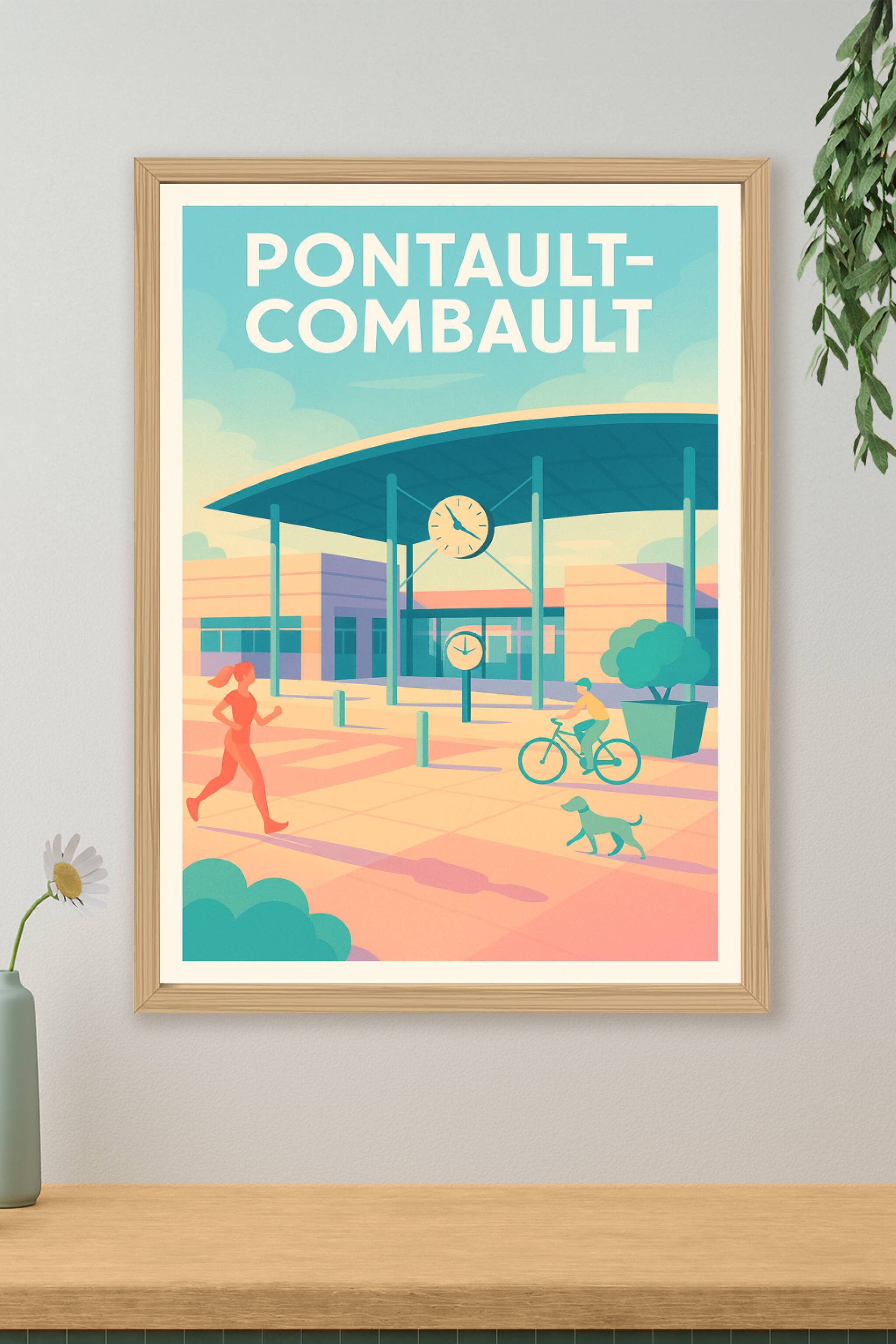 Affiche de Pontault-Combault - Vie quotidienne et dynamisme urbain